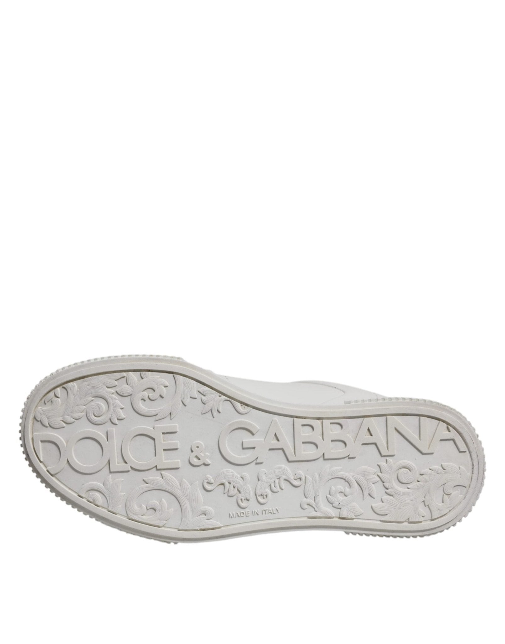 Dolce & Gabbana White Miami Leather Low Top Sneakers Shoes - RIMODA