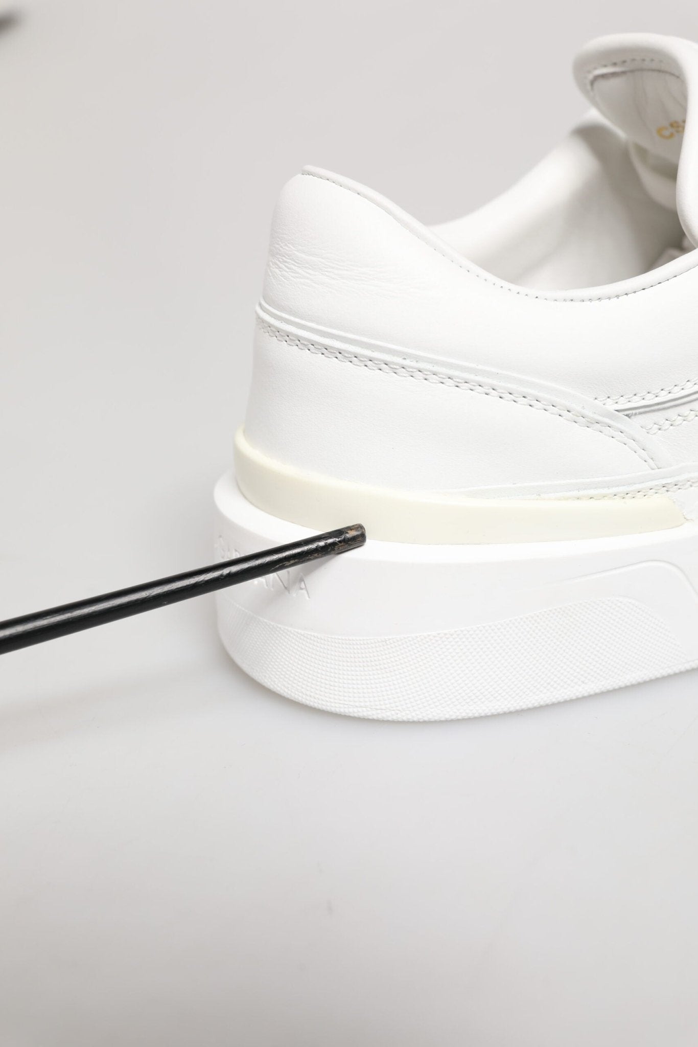 Dolce & Gabbana White Miami Leather Low Top Sneakers Shoes - RIMODA