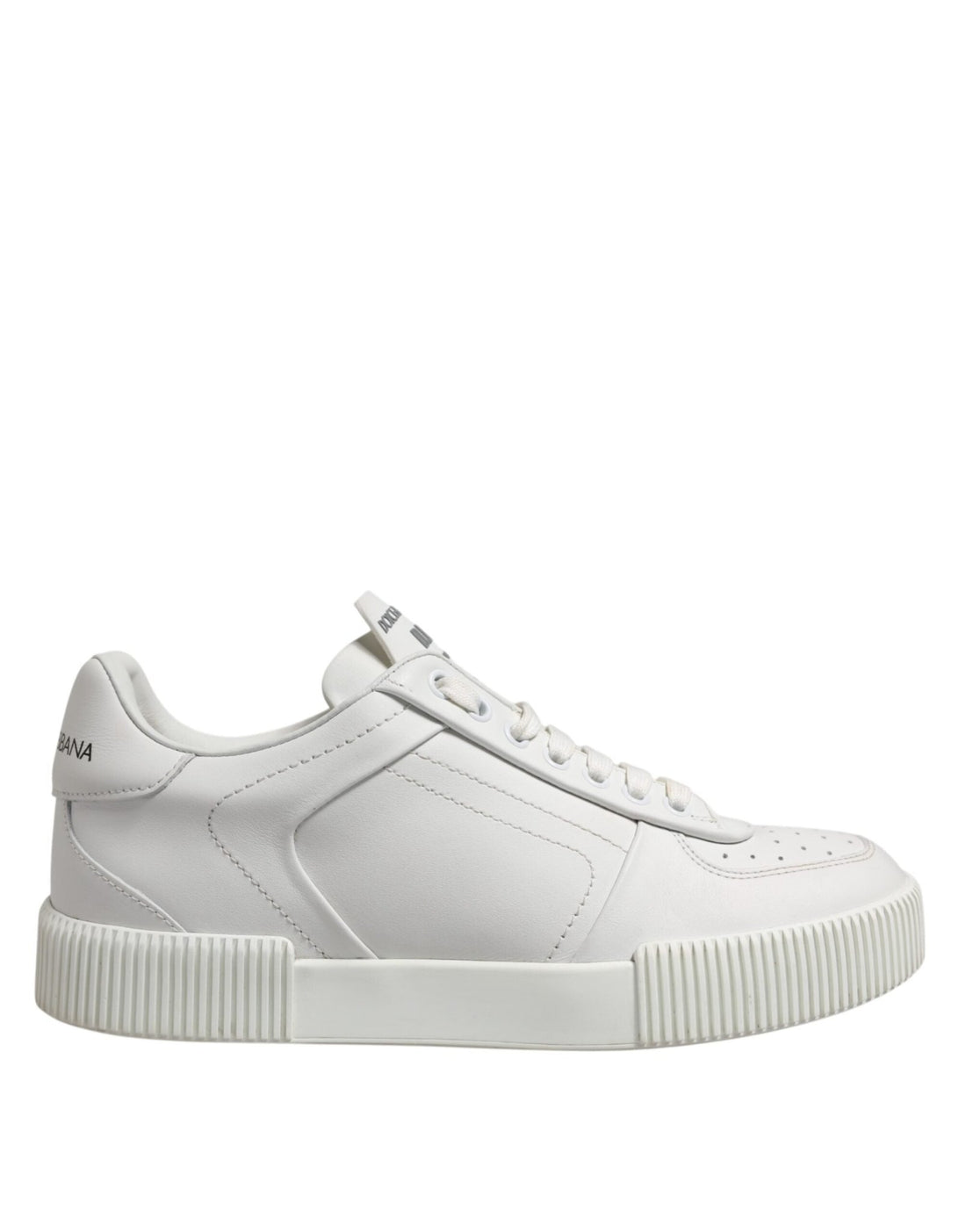 Dolce & Gabbana White Miami Leather Low Top Sneakers Shoes - RIMODA