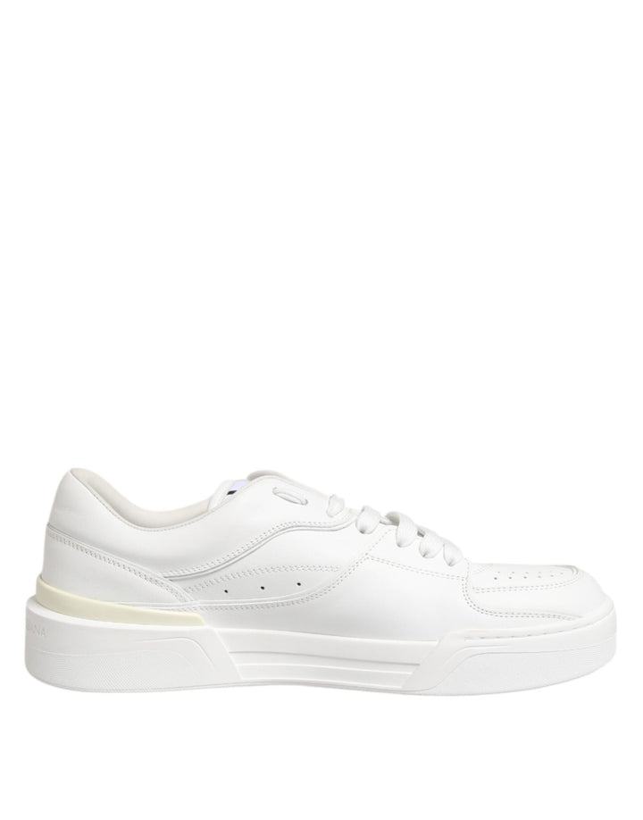 Dolce & Gabbana White Miami Leather Low Top Sneakers Shoes - RIMODA