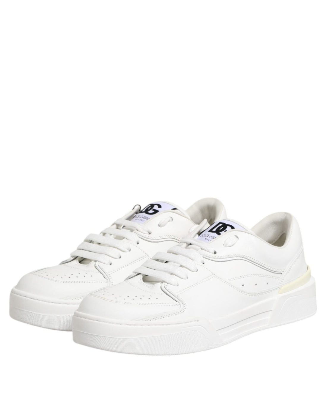 Dolce & Gabbana White Miami Leather Low Top Sneakers Shoes - RIMODA