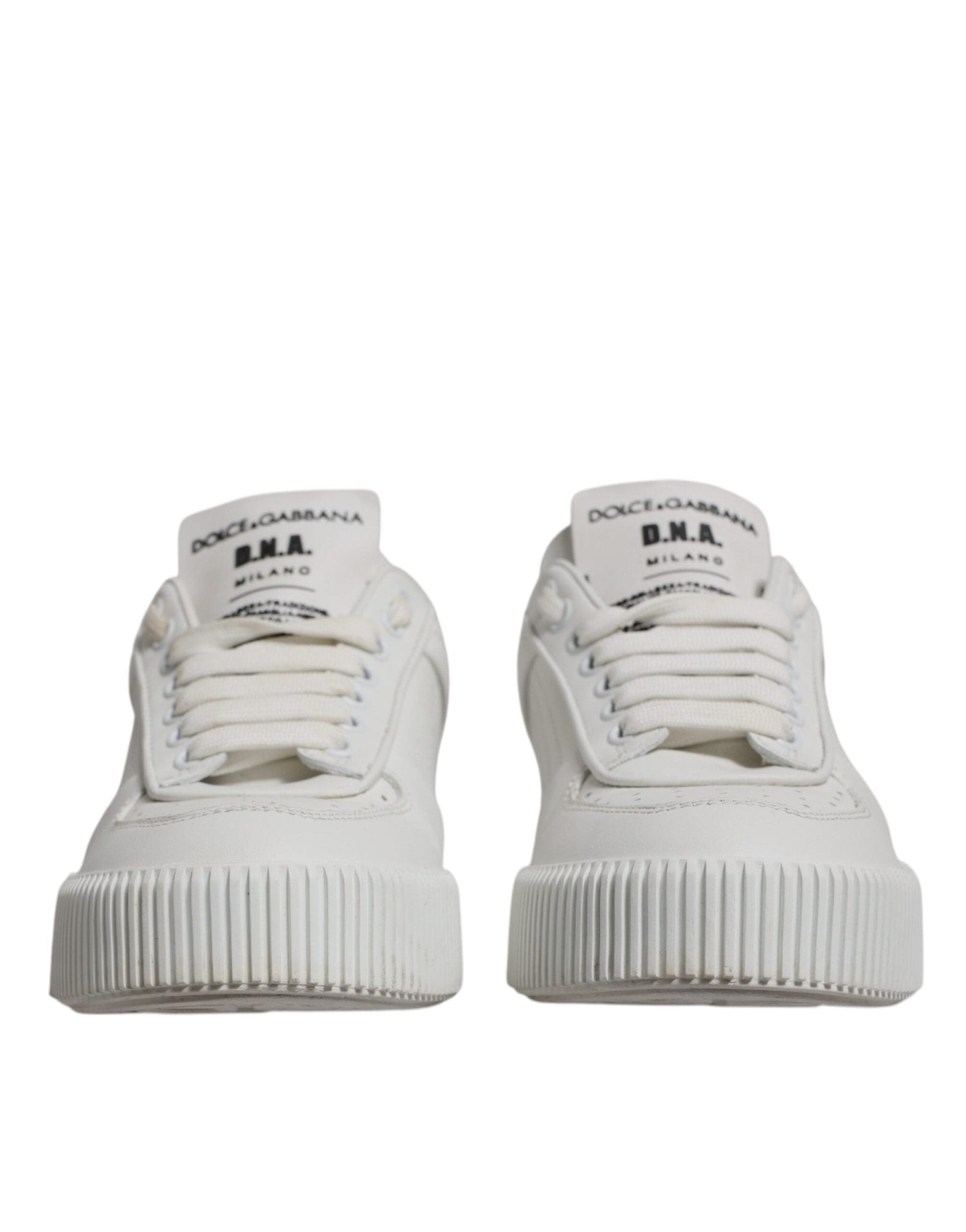 Dolce & Gabbana White Miami Leather Low Top Sneakers Shoes - RIMODA