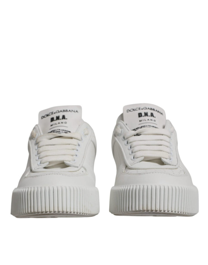 Dolce & Gabbana White Miami Leather Low Top Sneakers Shoes - RIMODA