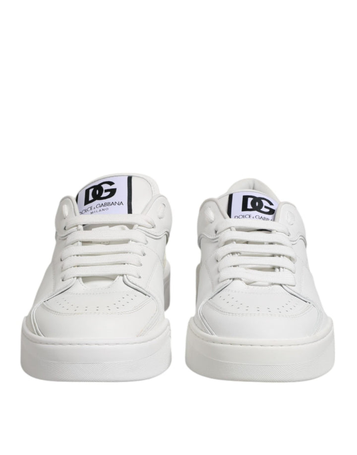 Dolce & Gabbana White Miami Leather Low Top Sneakers Shoes - RIMODA