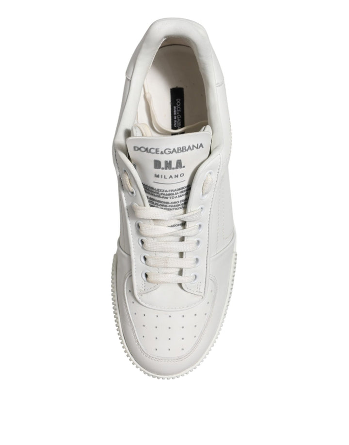 Dolce & Gabbana White Miami Leather Low Top Sneakers Shoes - RIMODA