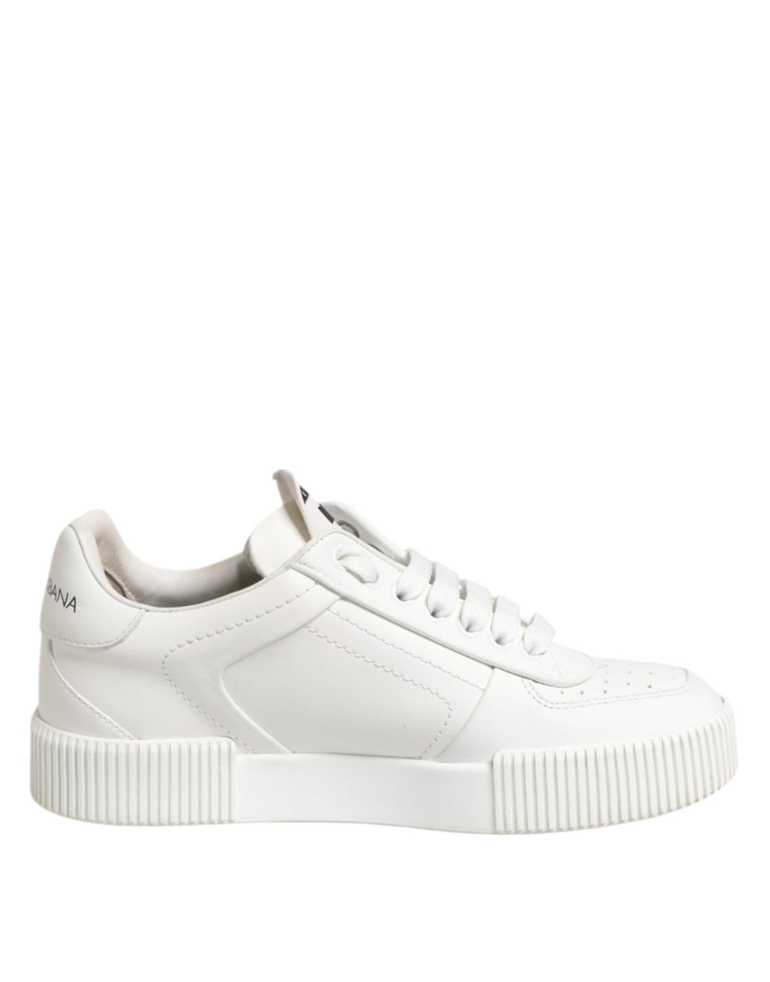 Dolce & Gabbana White Miami Leather Low Top Sneakers Shoes - RIMODA