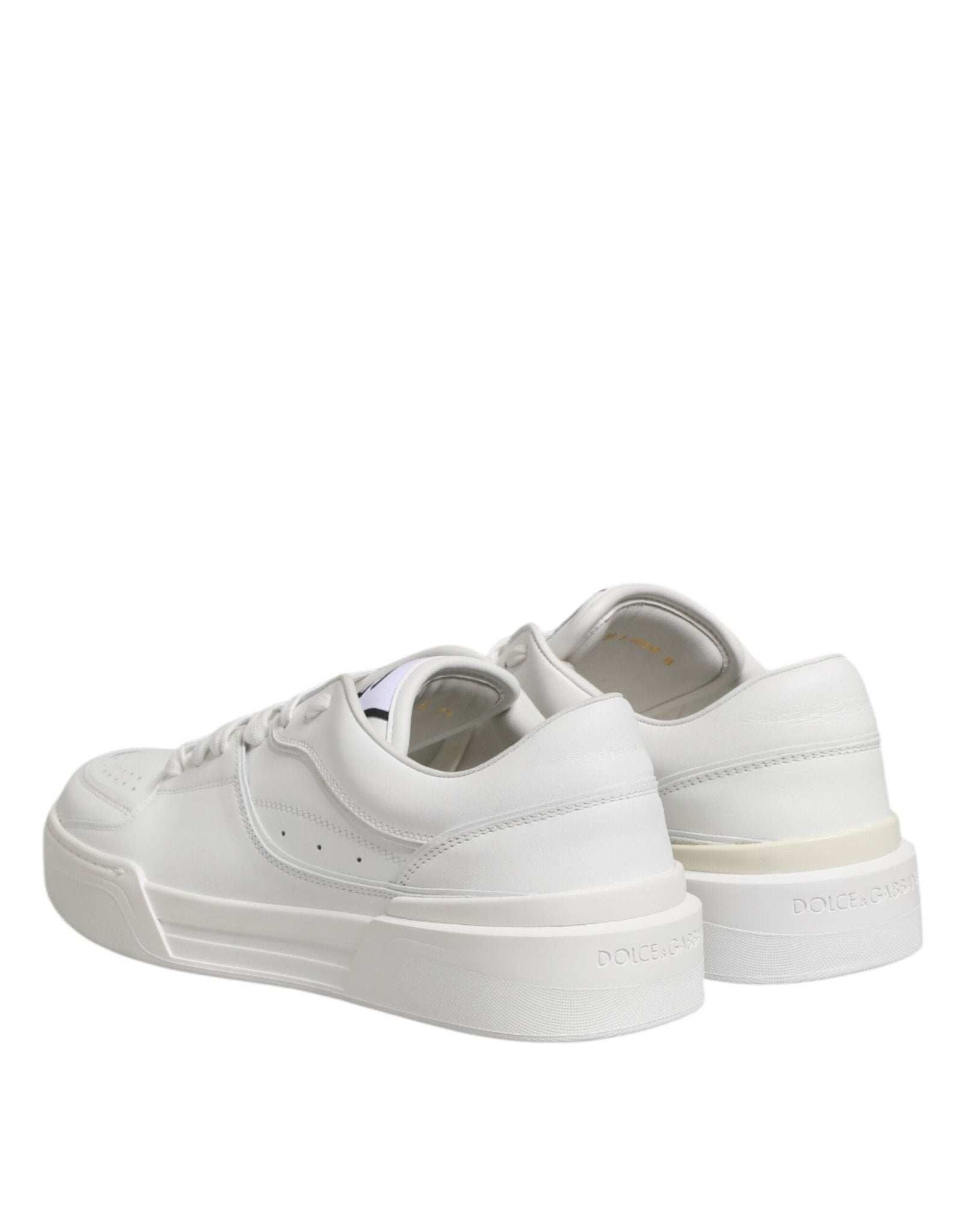 Dolce & Gabbana White Miami Leather Low Top Sneakers Shoes - RIMODA