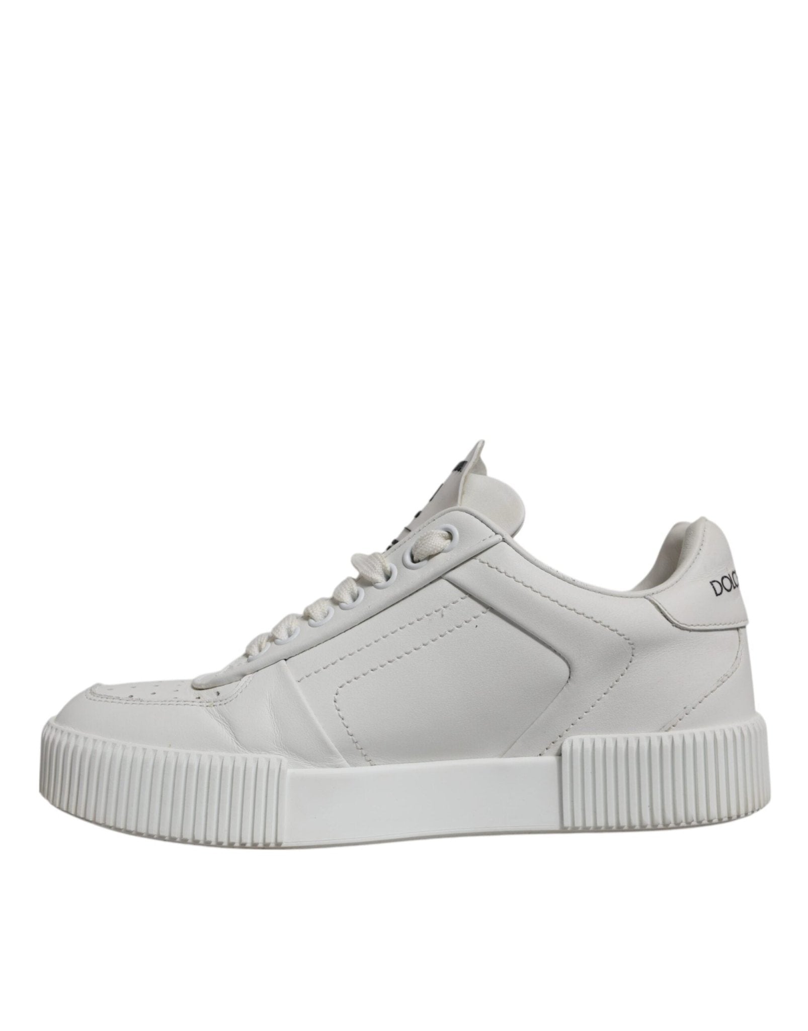 Dolce & Gabbana White Miami Leather Low Top Sneakers Shoes - RIMODA