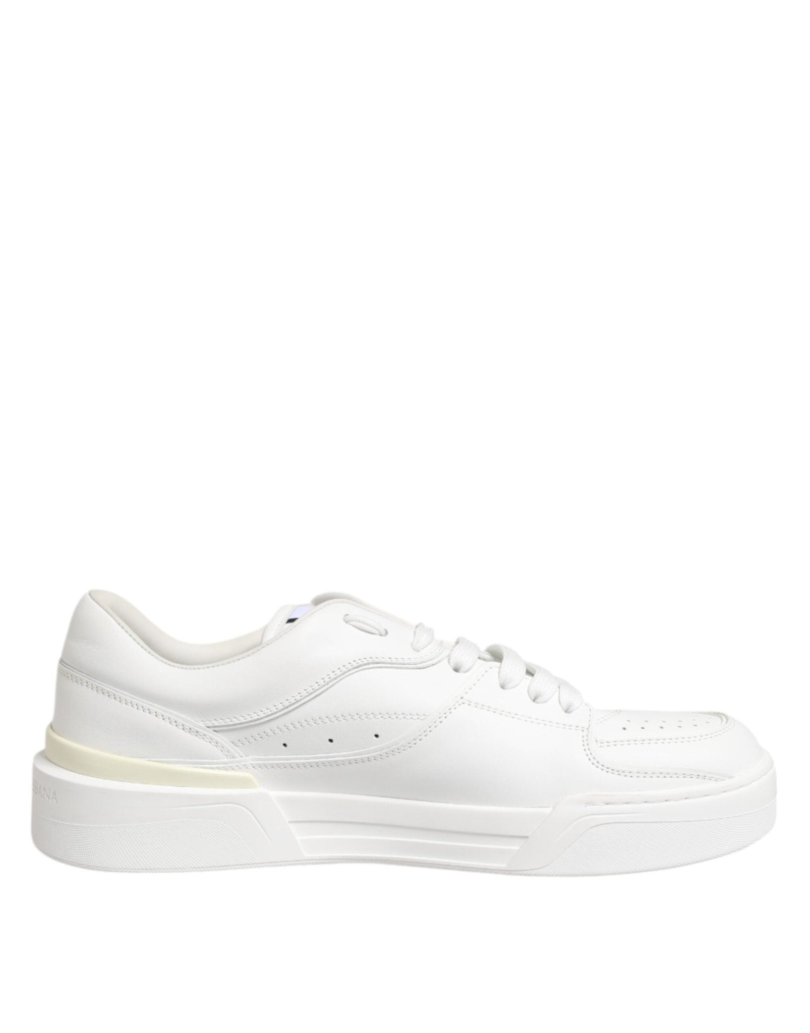 Dolce & Gabbana White Miami Leather Low Top Sneakers Shoes - RIMODA