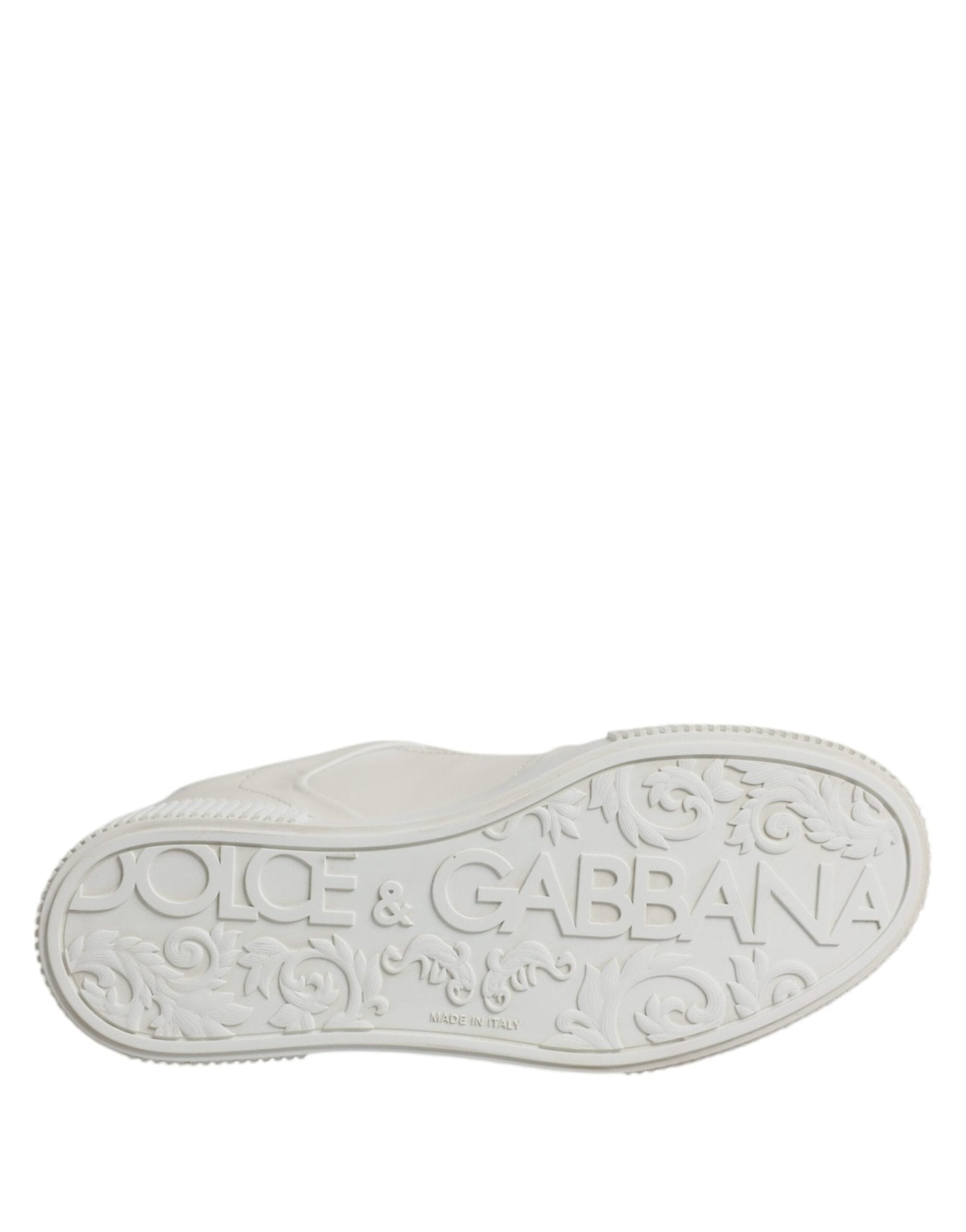 Dolce & Gabbana White Miami Leather Low Top Sneakers Shoes - RIMODA