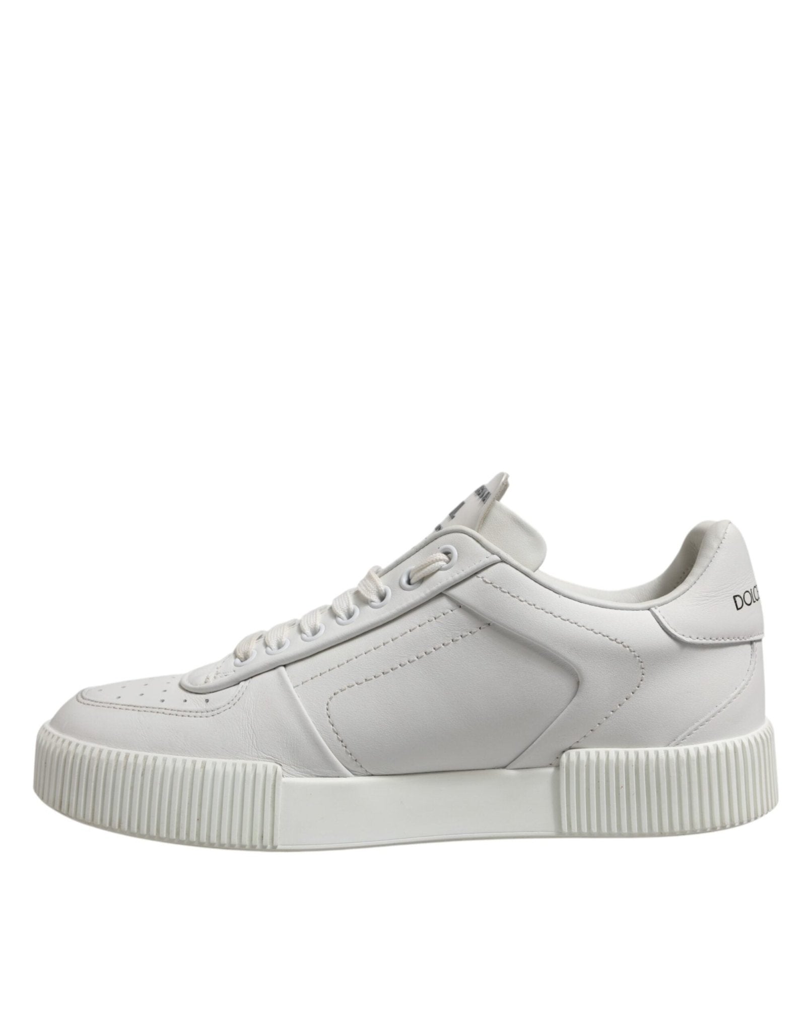 Dolce & Gabbana White Miami Leather Low Top Sneakers Shoes - RIMODA