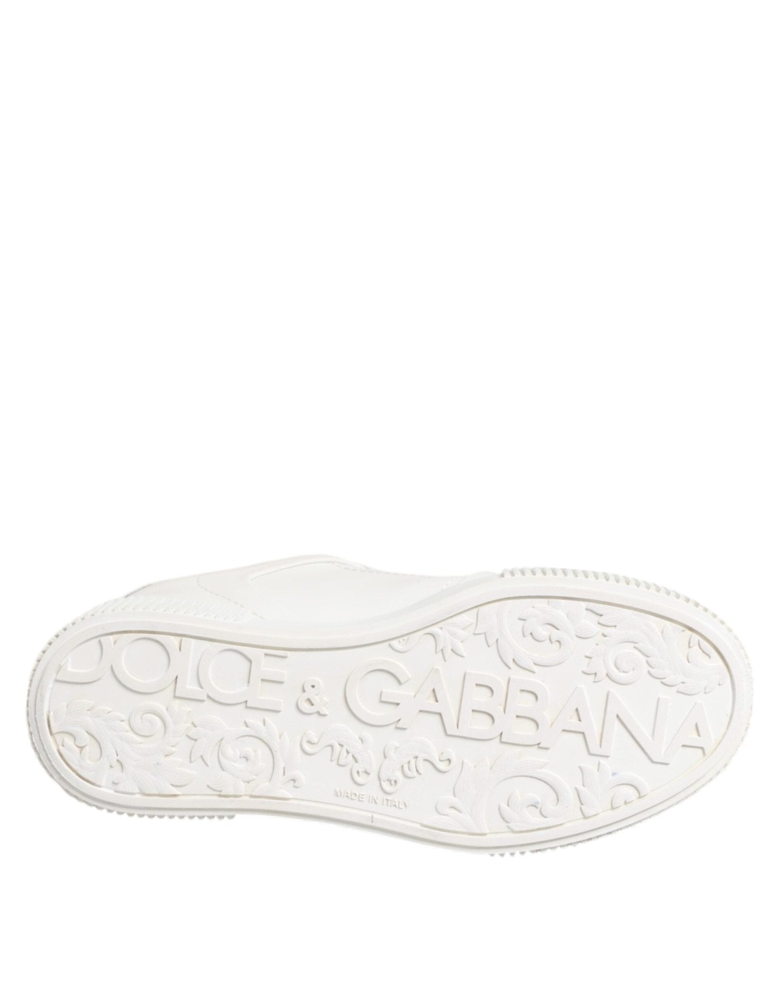 Dolce & Gabbana White Miami Leather Low Top Sneakers Shoes - RIMODA