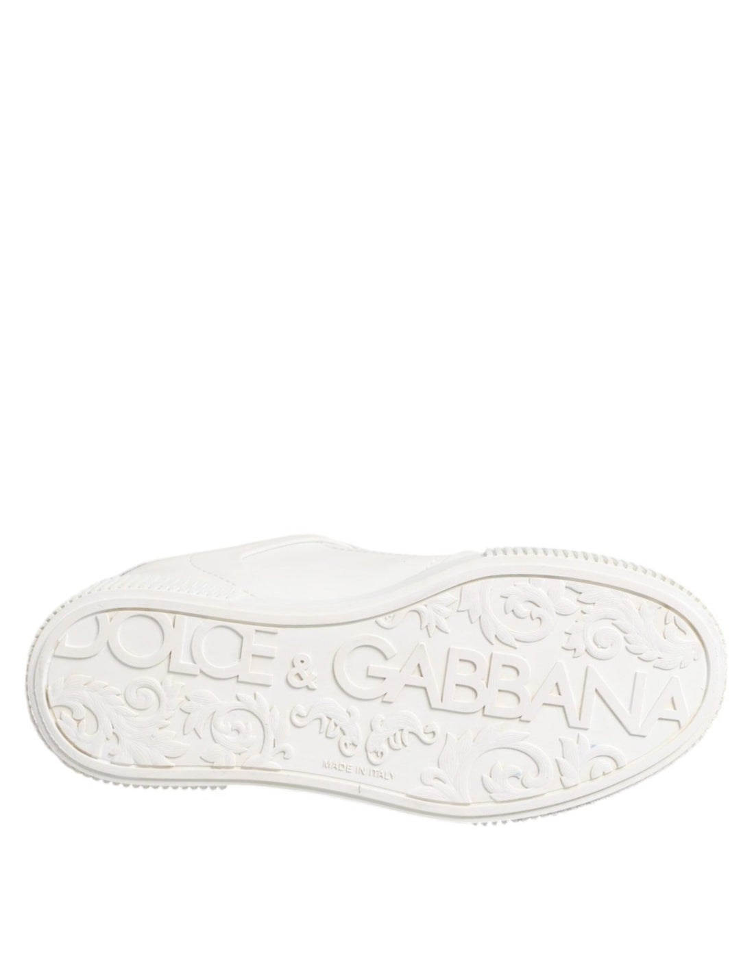 Dolce & Gabbana White Miami Leather Low Top Sneakers Shoes - RIMODA