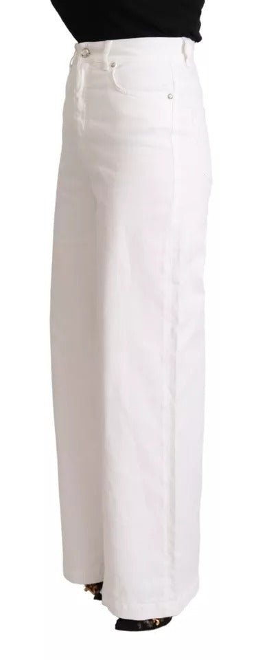 Dolce & Gabbana White MONICA Boot Cut Cotton Denim Jeans - RIMODA