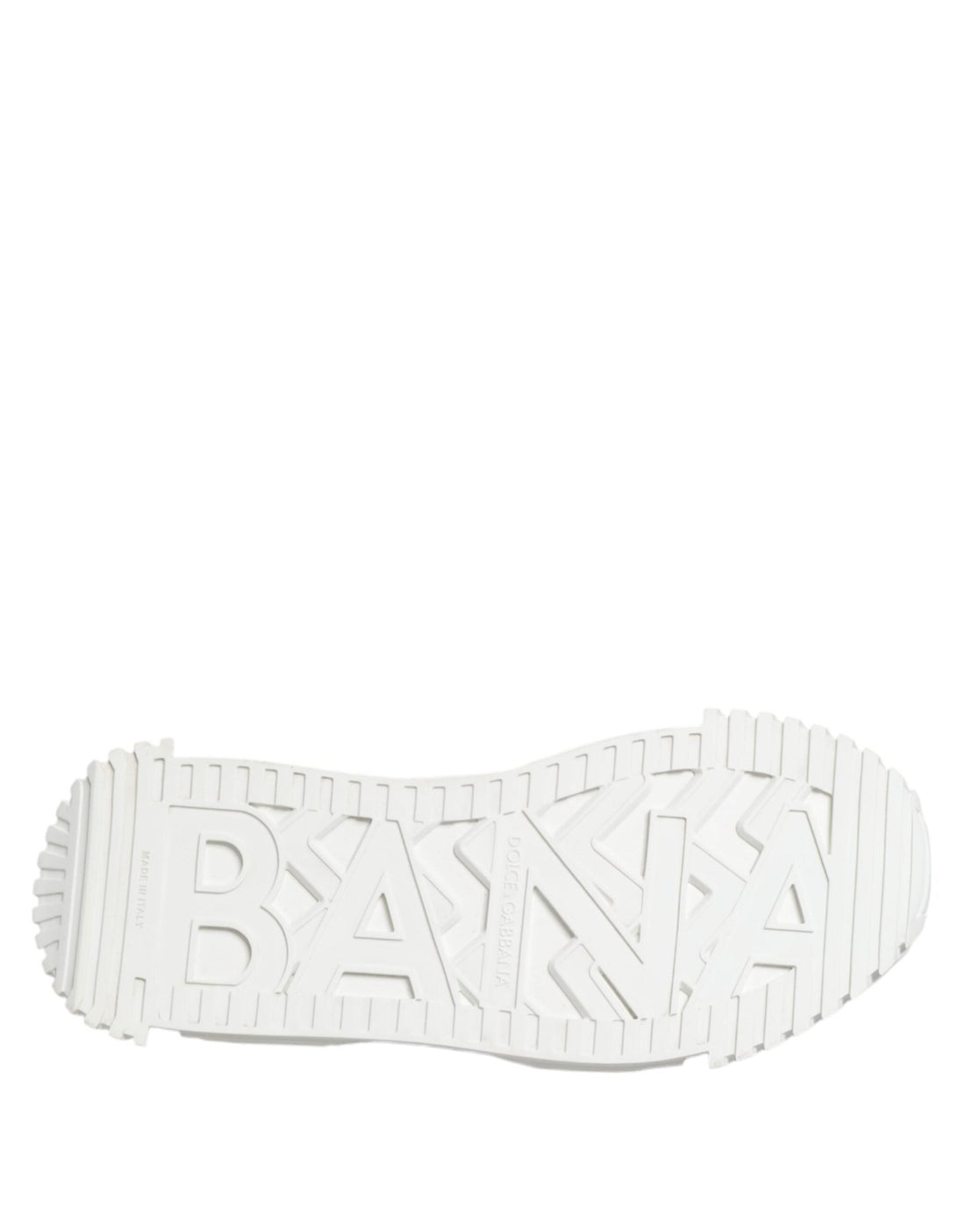 Dolce & Gabbana White NS1 Canvas Leather Embellished Sneakers Shoes - RIMODA