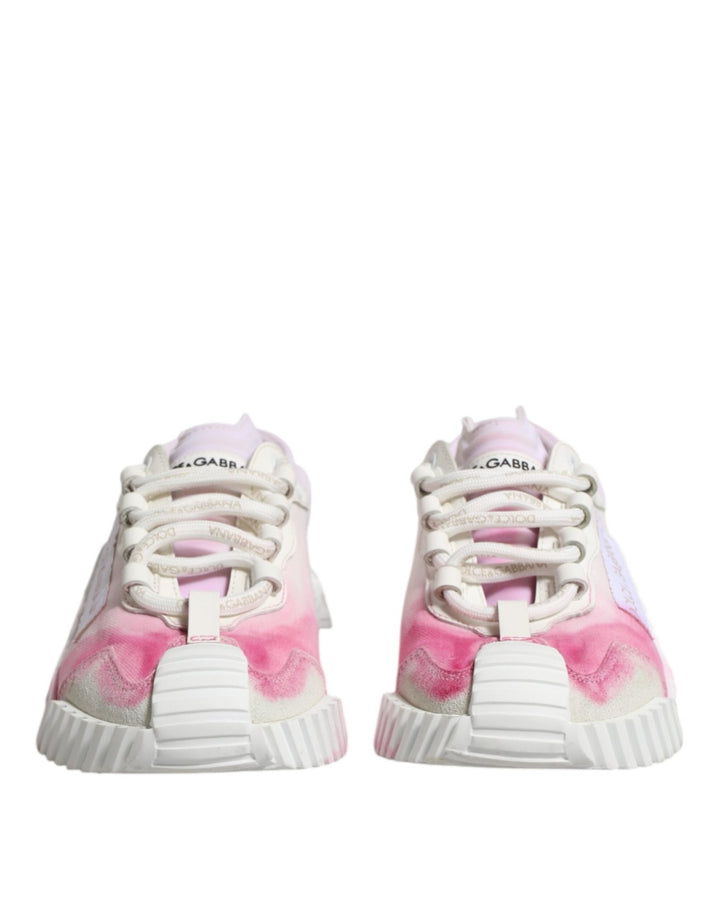 Dolce & Gabbana White NS1 Lace Up Low Top Sneakers Shoes - RIMODA