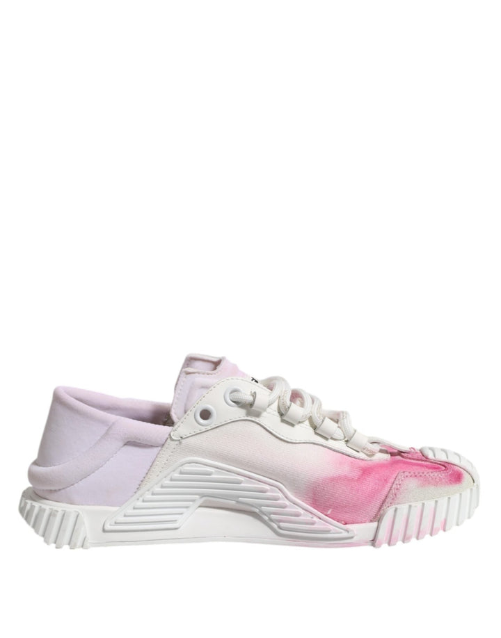 Dolce & Gabbana White NS1 Lace Up Low Top Sneakers Shoes - RIMODA