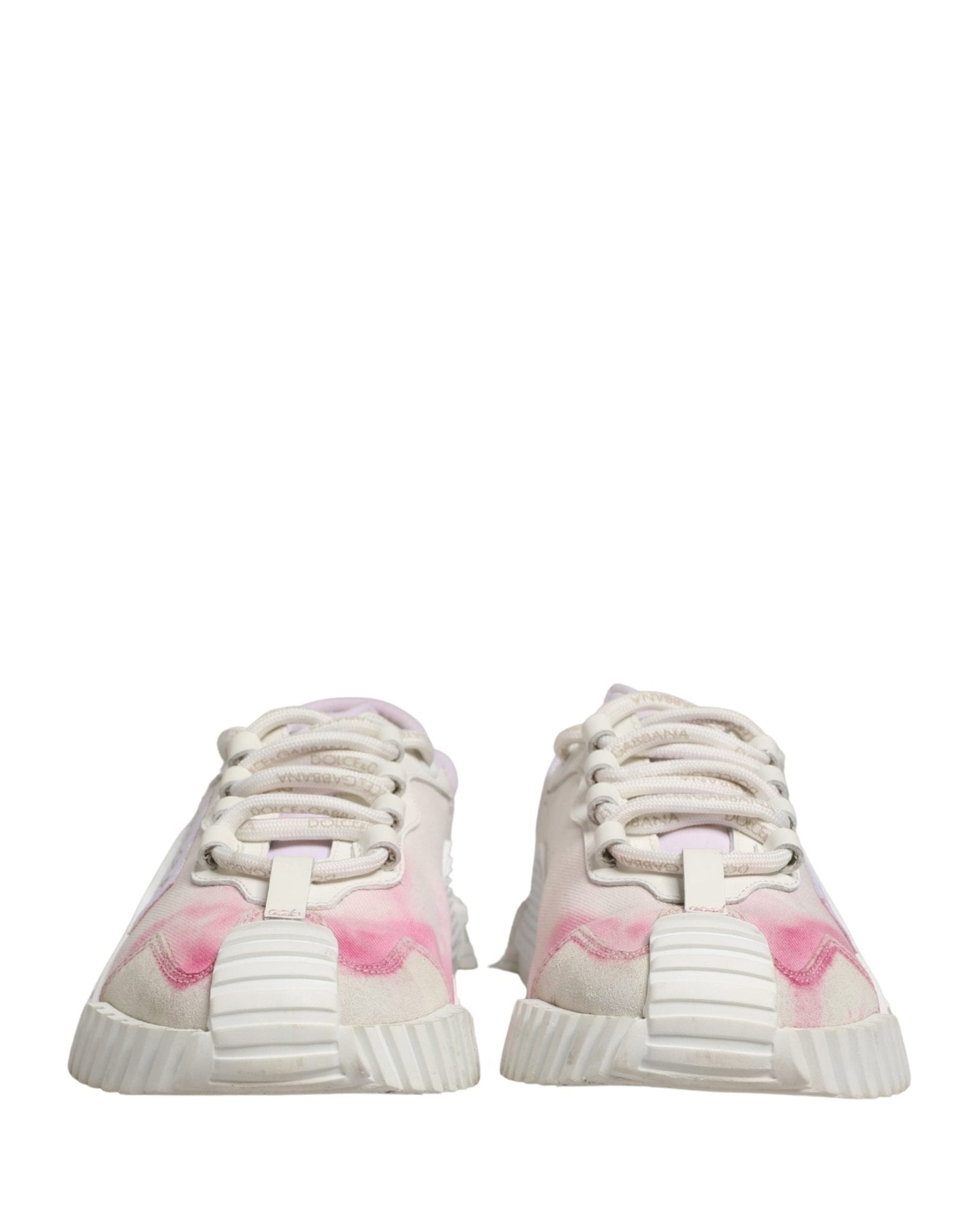 Dolce & Gabbana White NS1 Lace Up Low Top Sneakers Shoes - RIMODA