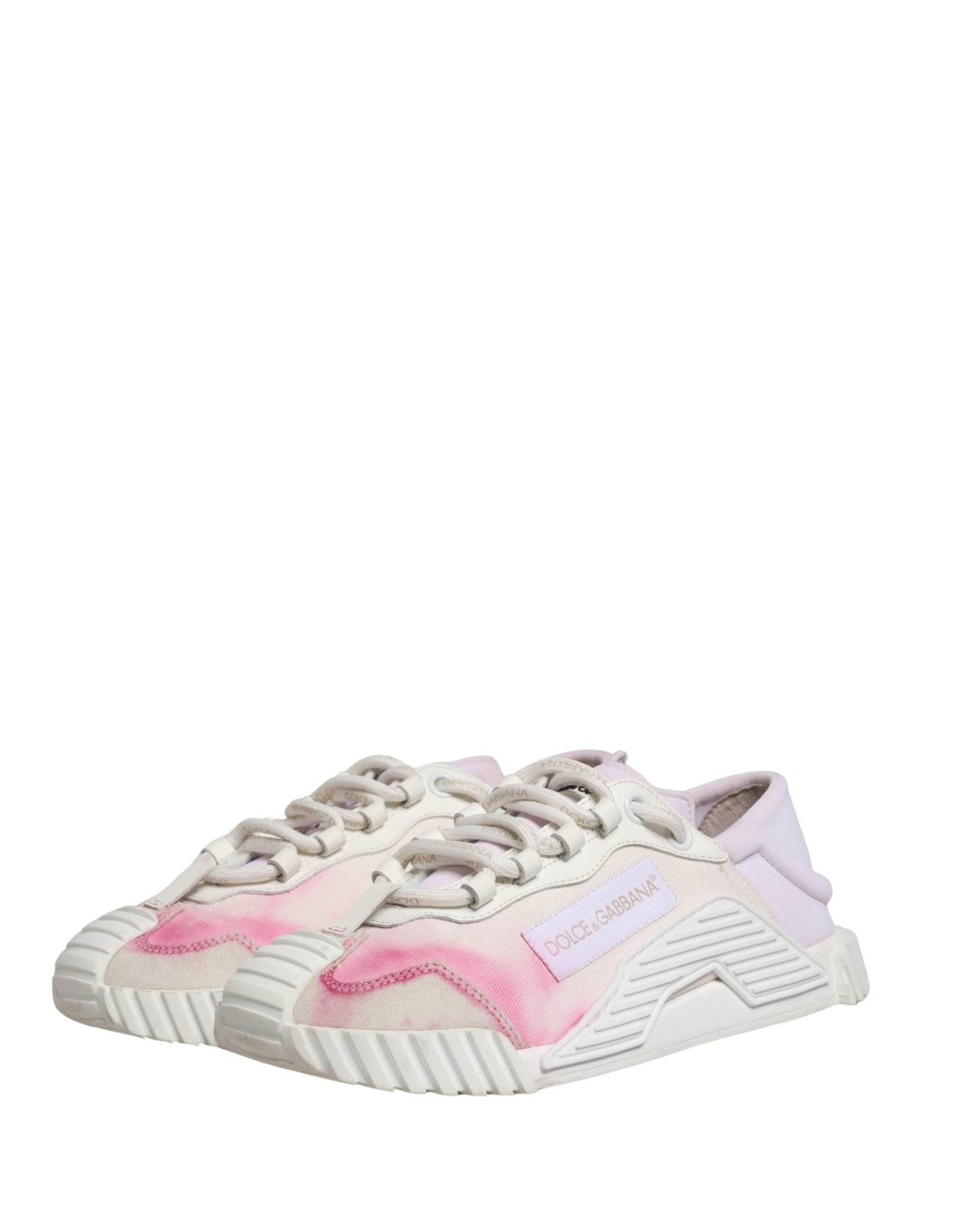 Dolce & Gabbana White NS1 Lace Up Low Top Sneakers Shoes - RIMODA