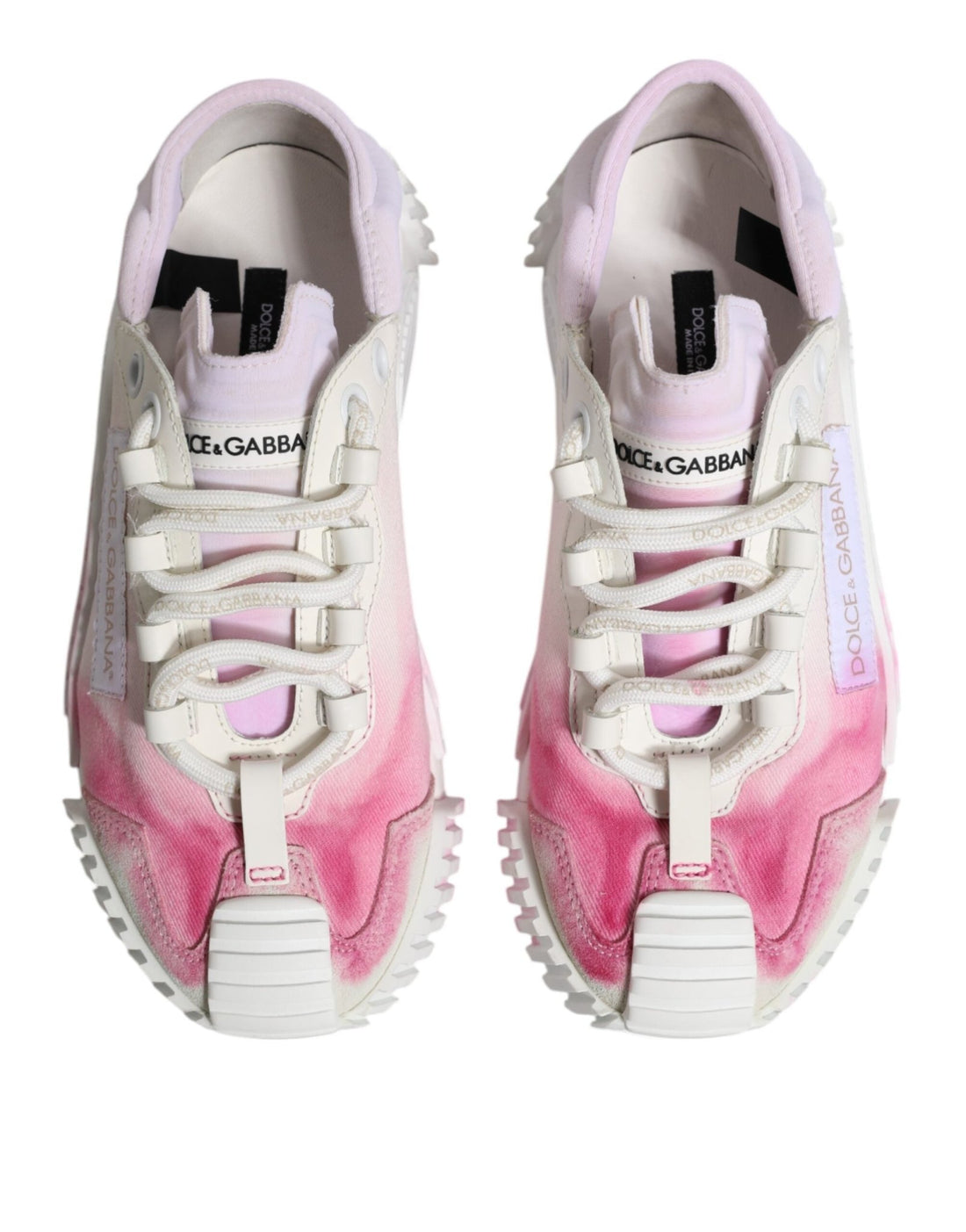 Dolce & Gabbana White NS1 Lace Up Low Top Sneakers Shoes - RIMODA