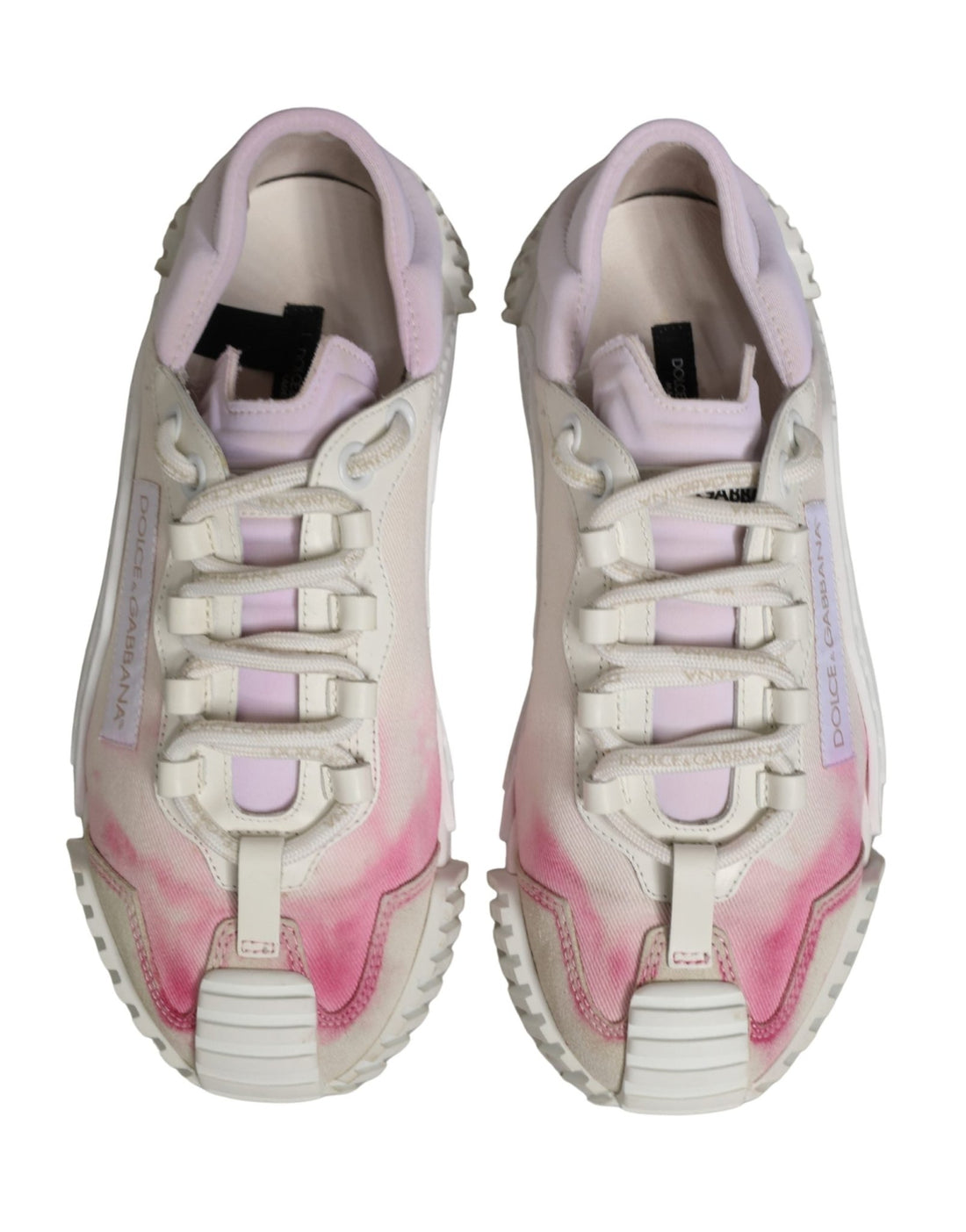 Dolce & Gabbana White NS1 Lace Up Low Top Sneakers Shoes - RIMODA