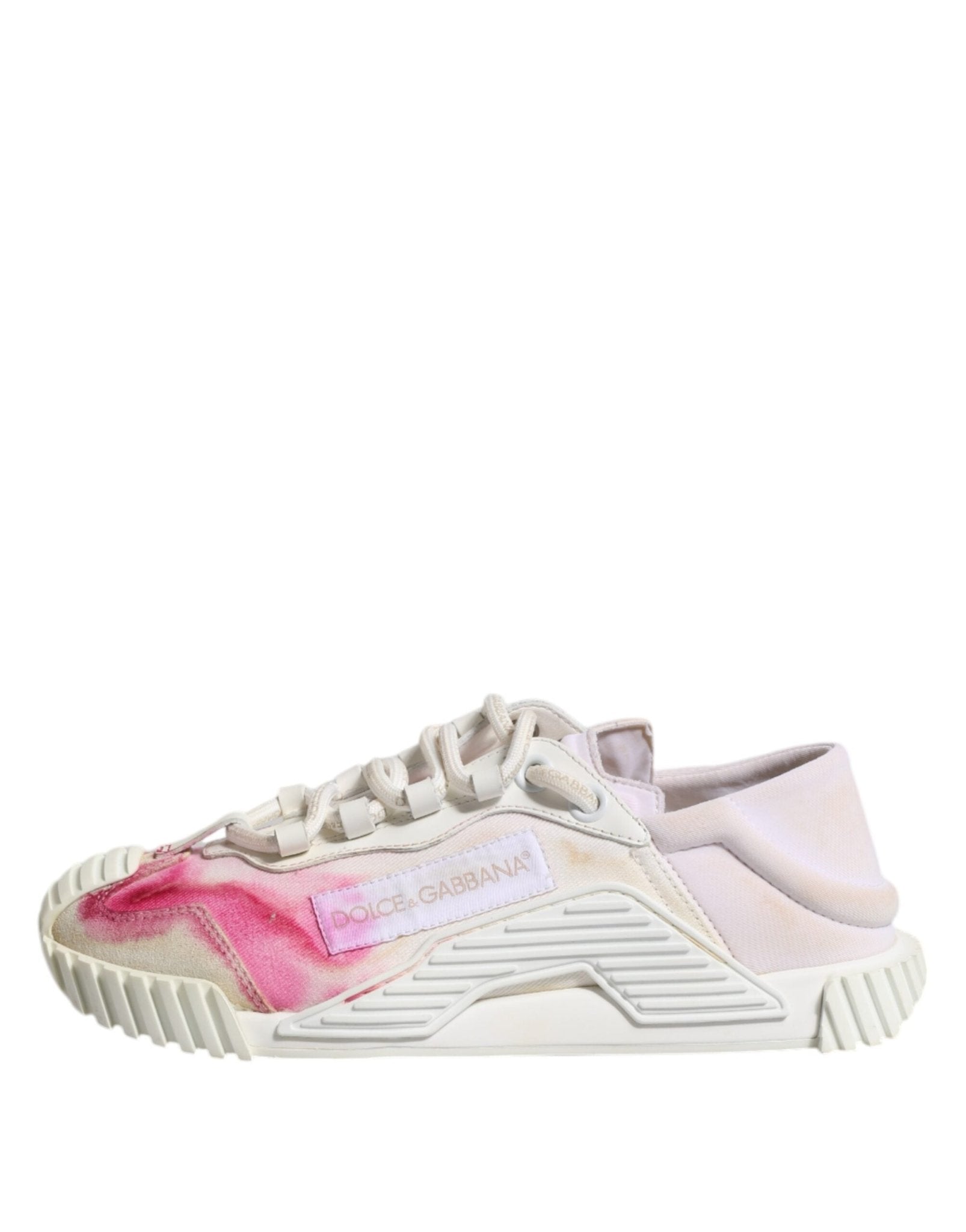 Dolce & Gabbana White NS1 Lace Up Low Top Sneakers Shoes - RIMODA