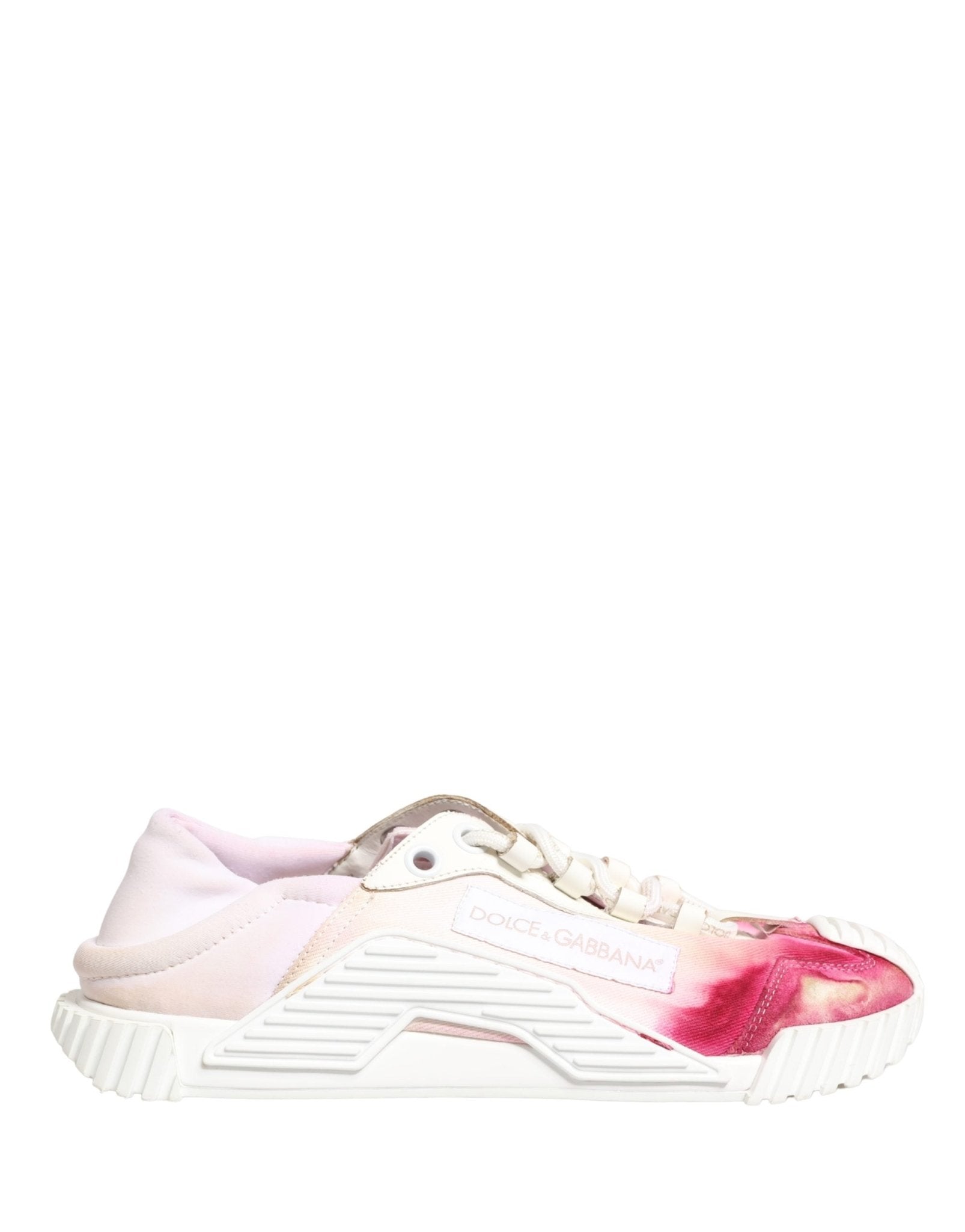 Dolce & Gabbana White NS1 Lace Up Low Top Sneakers Shoes - RIMODA