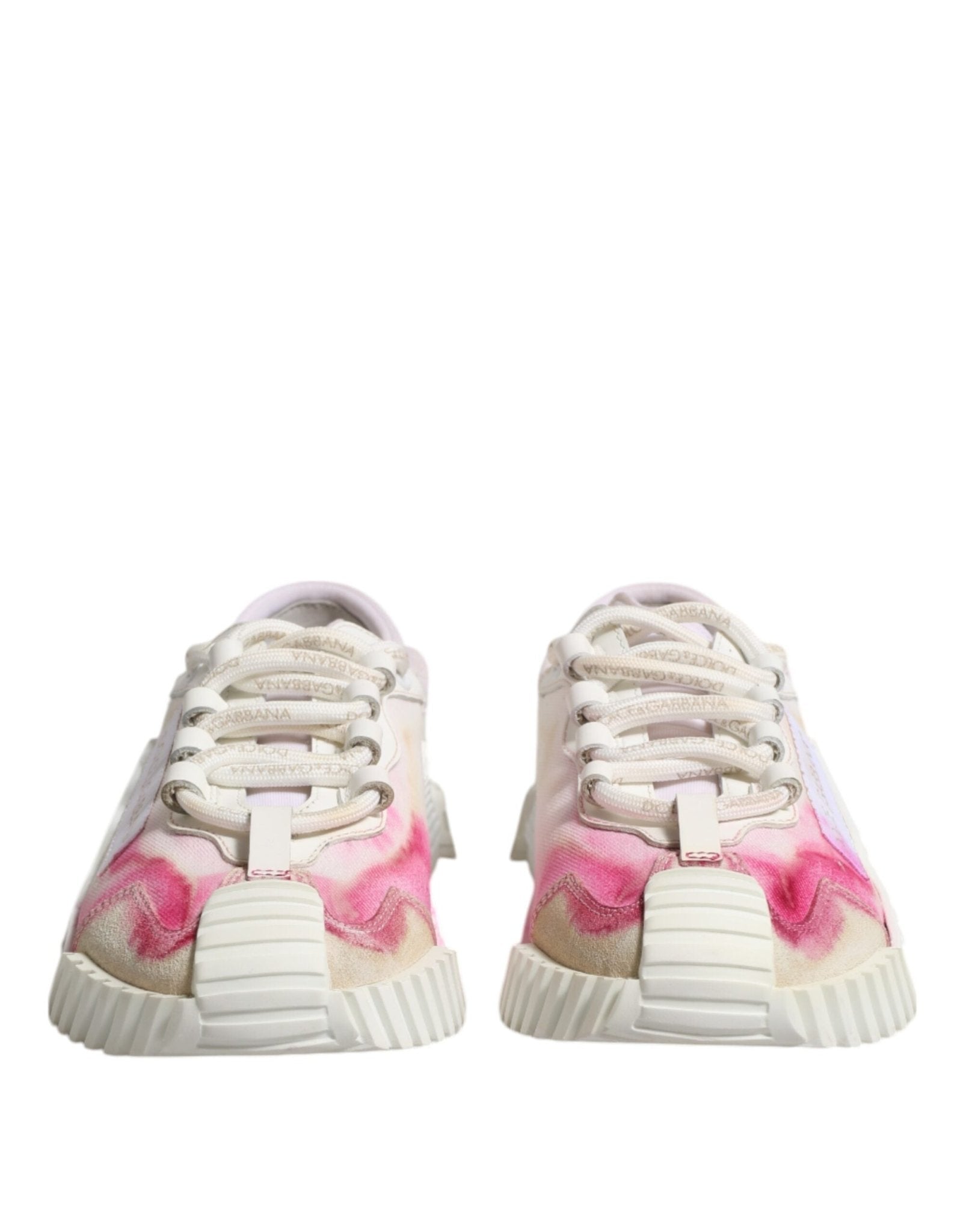 Dolce & Gabbana White NS1 Lace Up Low Top Sneakers Shoes - RIMODA