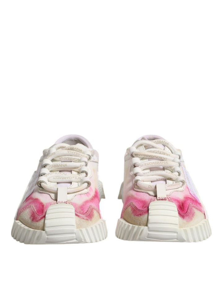 Dolce & Gabbana White NS1 Lace Up Low Top Sneakers Shoes - RIMODA