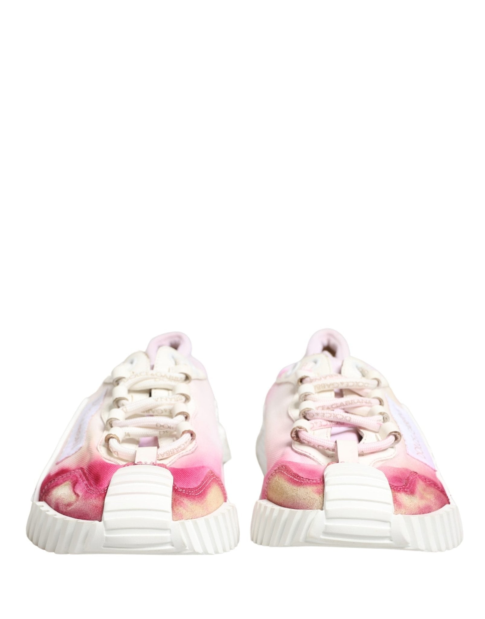 Dolce & Gabbana White NS1 Lace Up Low Top Sneakers Shoes - RIMODA