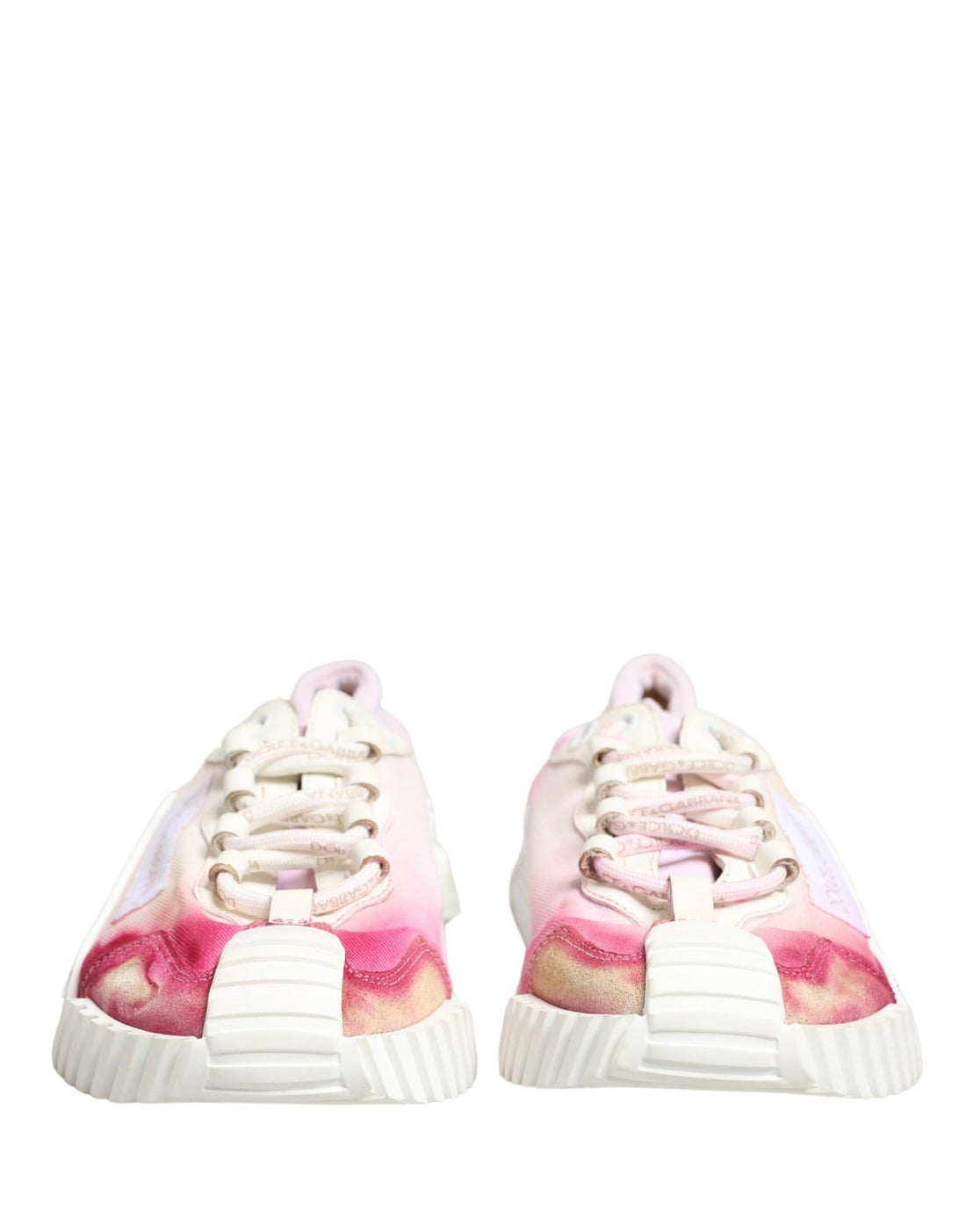 Dolce & Gabbana White NS1 Lace Up Low Top Sneakers Shoes - RIMODA