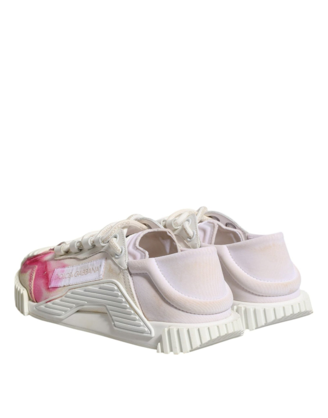 Dolce & Gabbana White NS1 Lace Up Low Top Sneakers Shoes - RIMODA