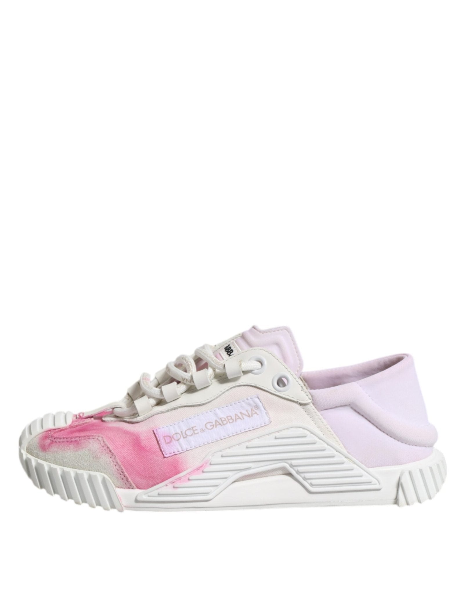 Dolce & Gabbana White NS1 Lace Up Low Top Sneakers Shoes - RIMODA