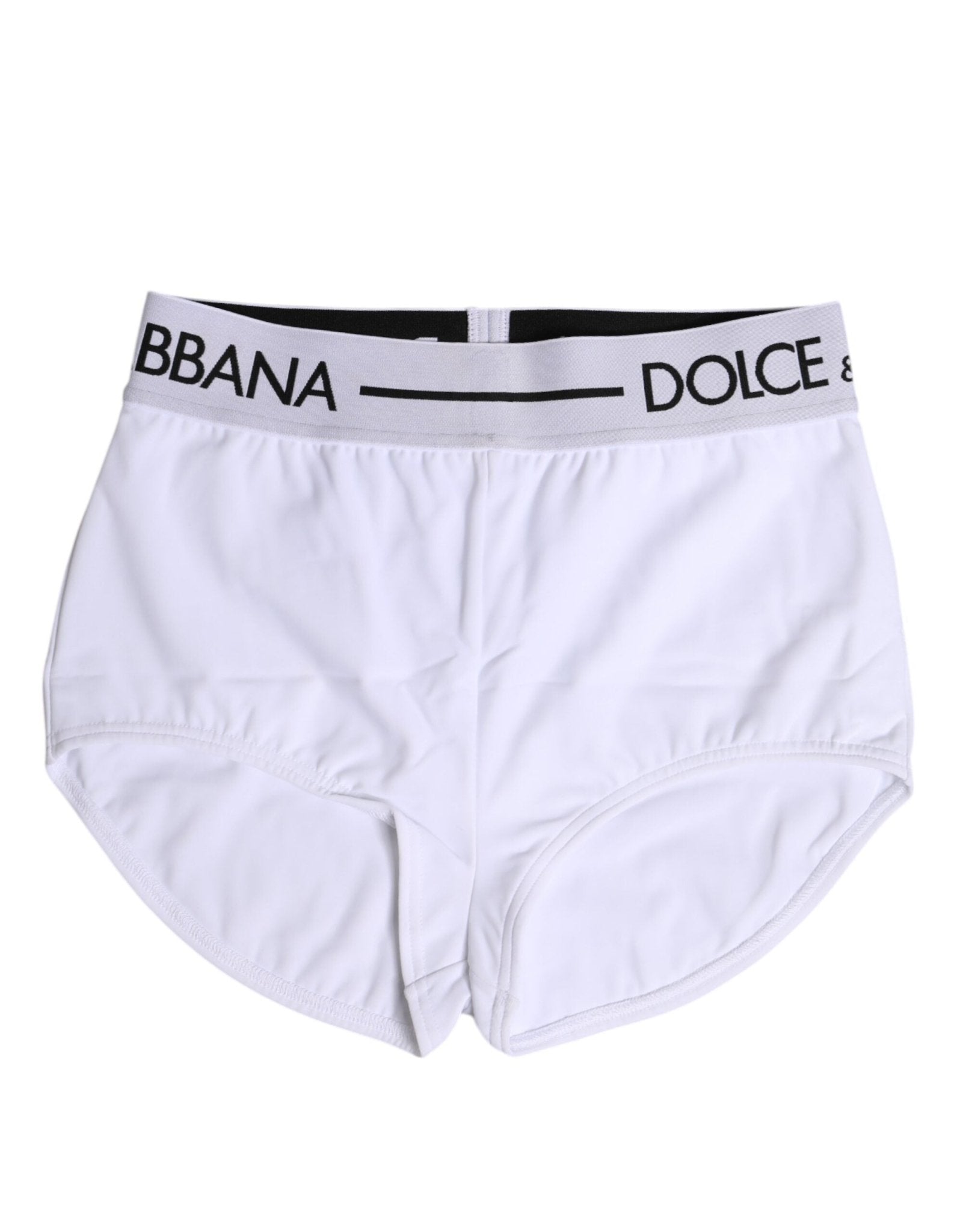 Dolce & Gabbana White Nylon Logo Waistband Boxer Brief Underwear - RIMODA