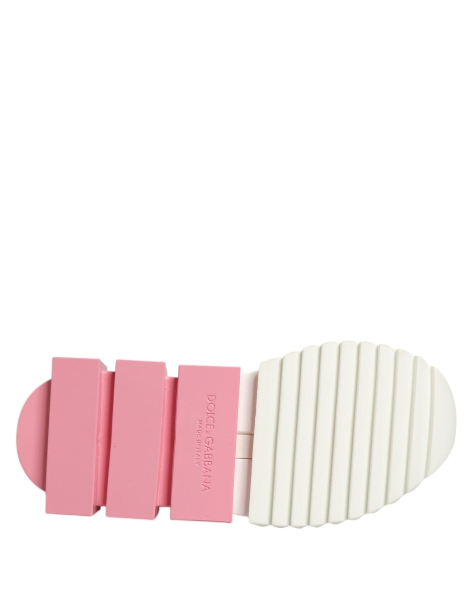 Dolce & Gabbana White Pink Low Top Sorrento Sneakers Shoes - RIMODA