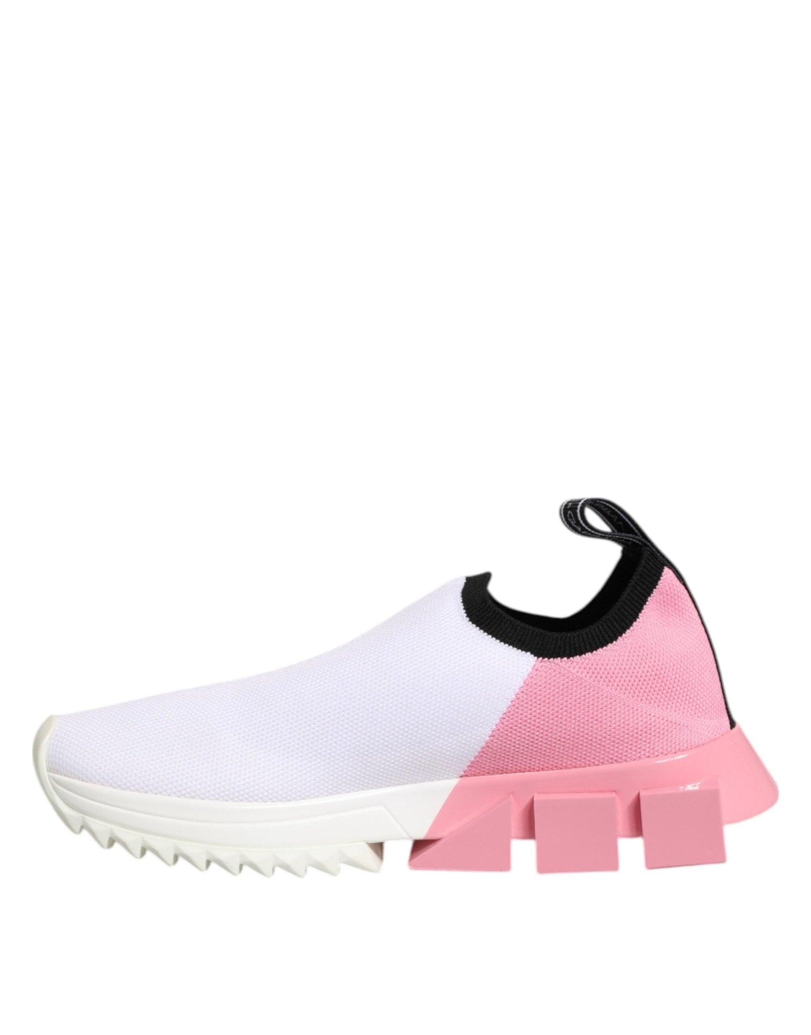 Dolce & Gabbana White Pink Low Top Sorrento Sneakers Shoes - RIMODA