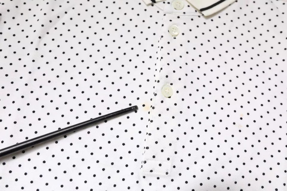 Dolce & Gabbana White Polka Dot Cotton Collared Polo T-shirt - RIMODA