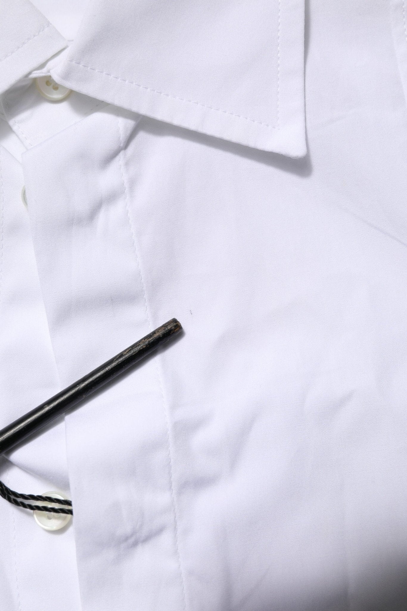 Dolce & Gabbana White Poplin Cotton Formal Men Dress Shirt - RIMODA