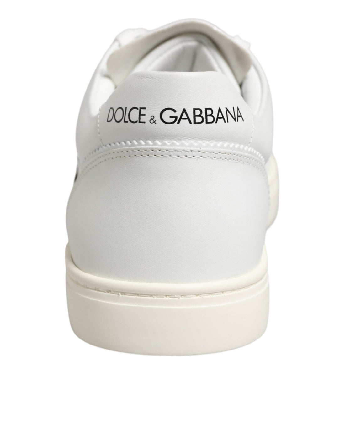 Dolce & Gabbana White Prince Leather Low Top Men Sneakers Shoes - RIMODA
