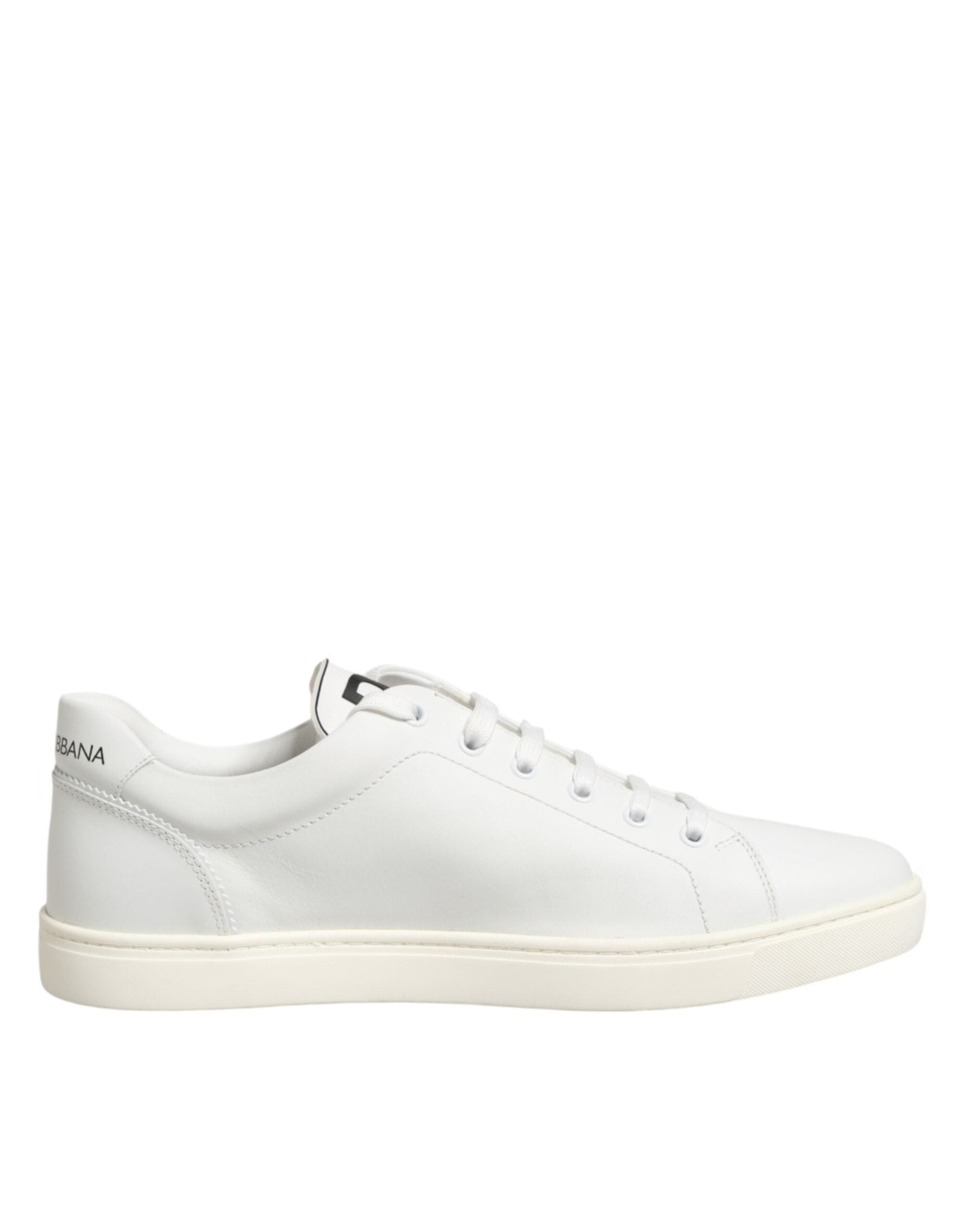 Dolce & Gabbana White Prince Leather Low Top Men Sneakers Shoes - RIMODA