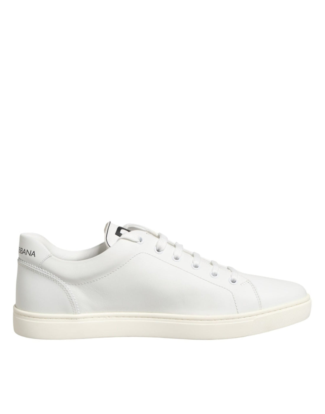 Dolce & Gabbana White Prince Leather Low Top Men Sneakers Shoes - RIMODA
