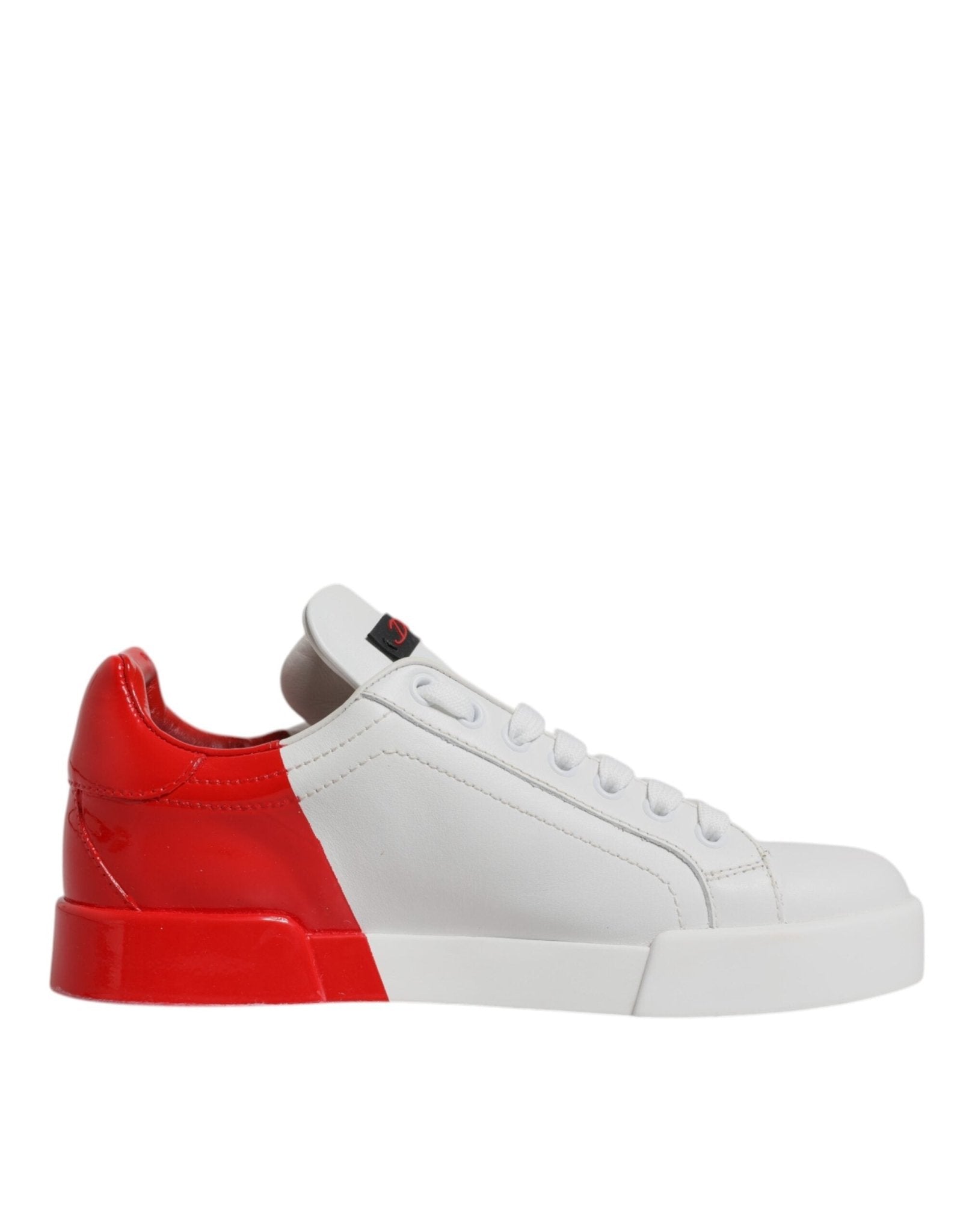 Dolce & Gabbana White Red Logo Portofino Sneakers Shoes - RIMODA