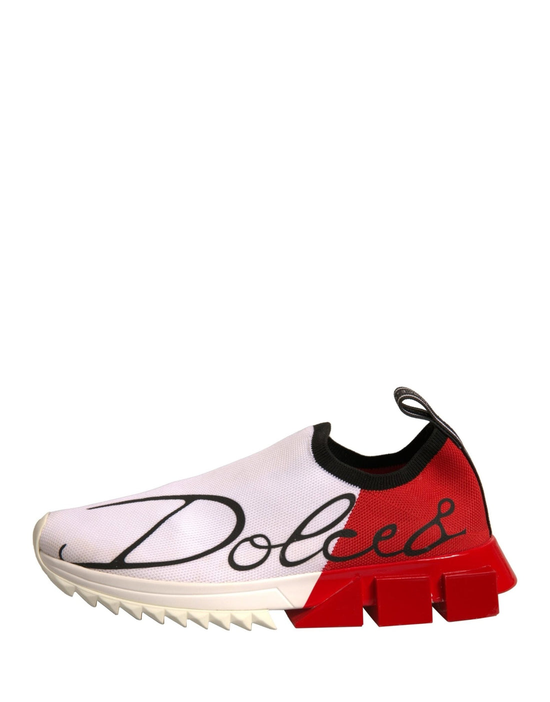 Dolce & Gabbana White Red Low Top Sorrento Sneakers Shoes - RIMODA