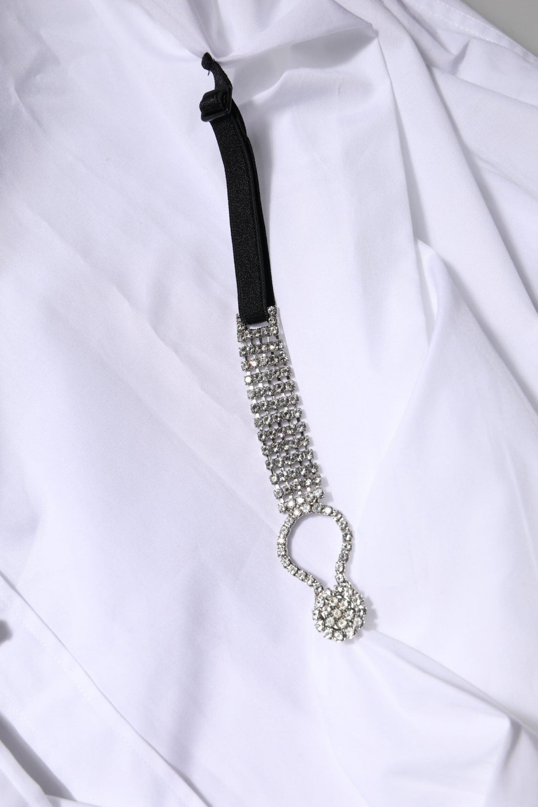 Dolce & Gabbana White Rhinestone Embellish Long Sleeves Top - RIMODA