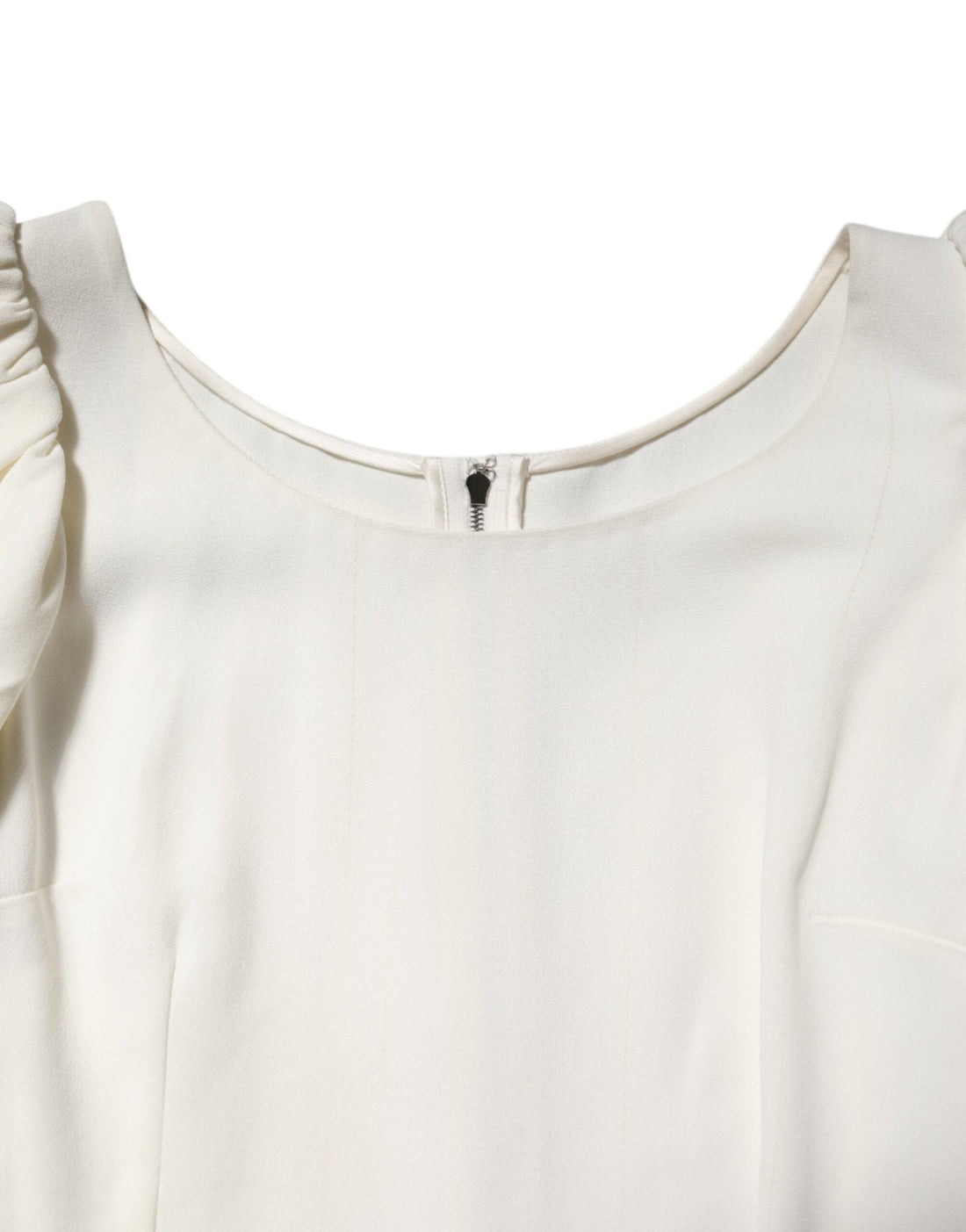 Dolce & Gabbana White Round Neck Short Sleeves Blouse Top - RIMODA