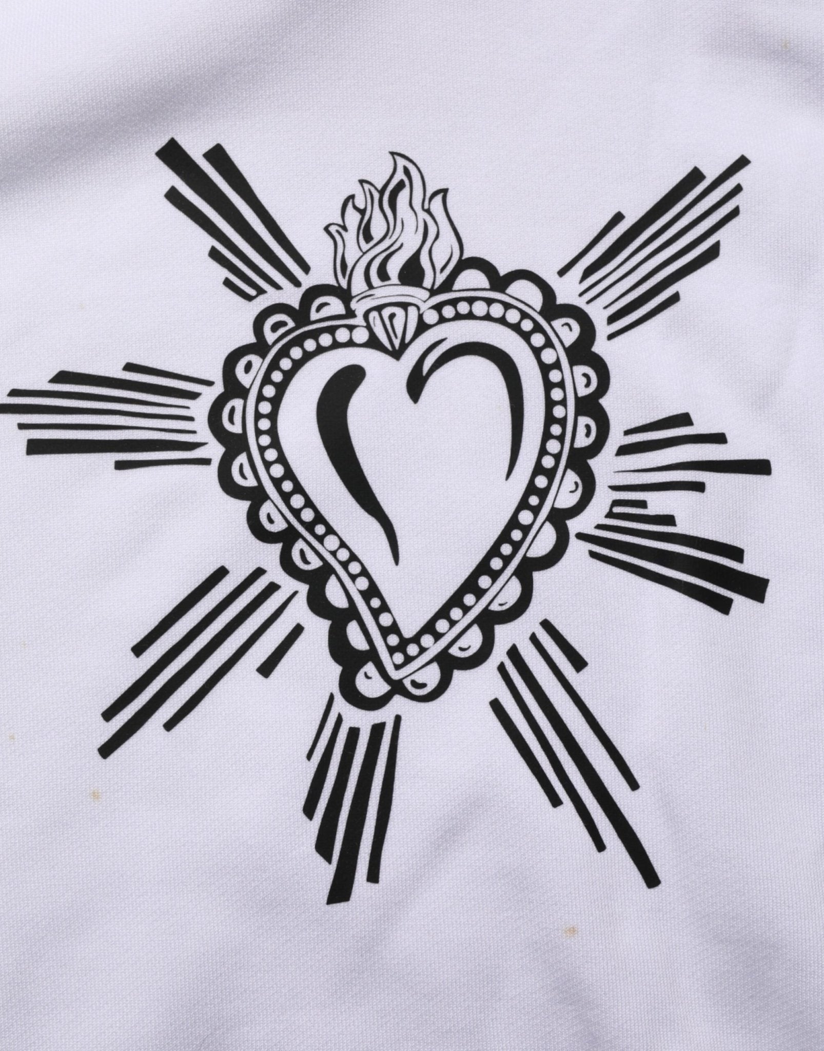 Dolce & Gabbana White Sacred Heart Hooded Sweatshirt Sweater - RIMODA