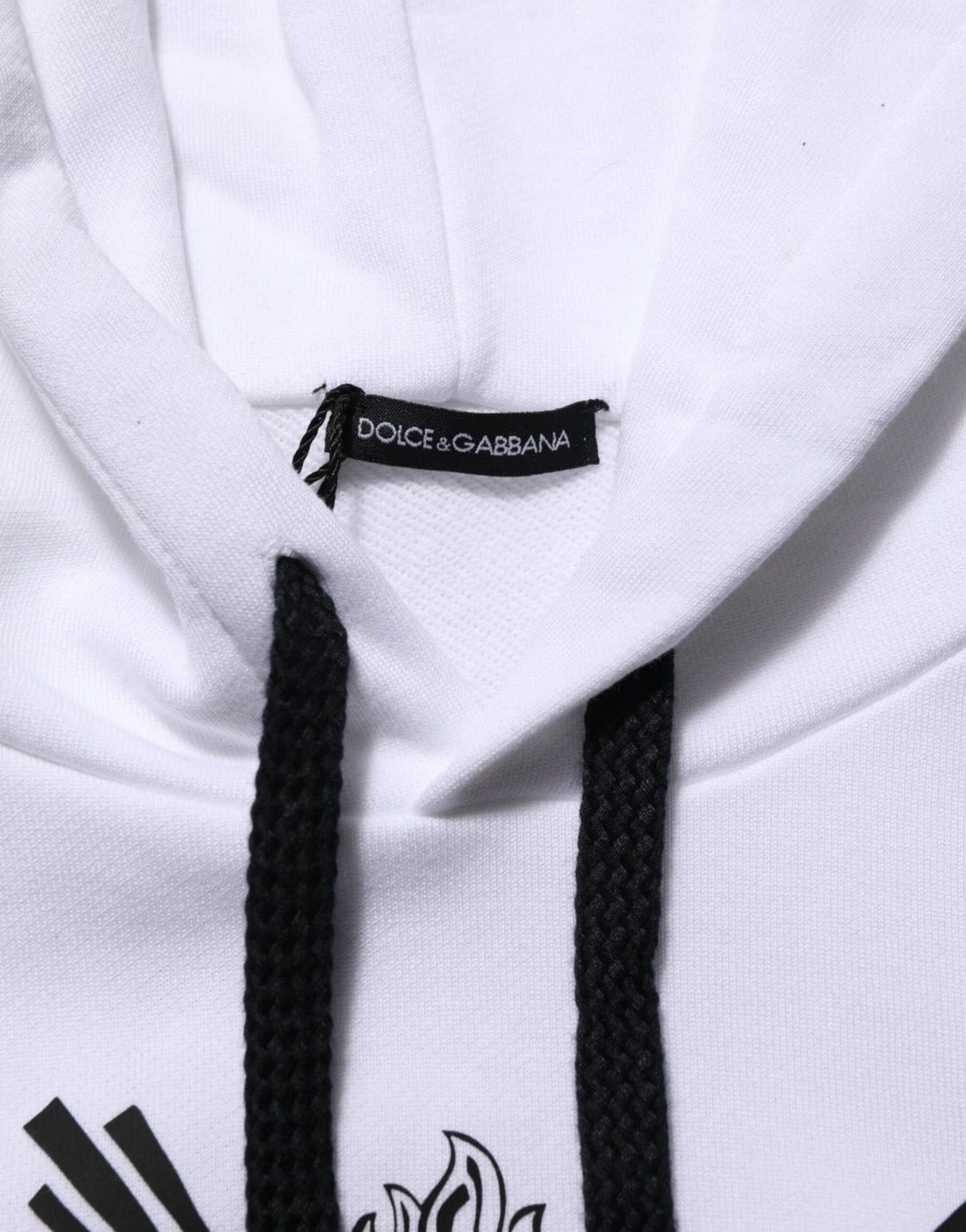 Dolce & Gabbana White Sacred Heart Hooded Sweatshirt Sweater - RIMODA