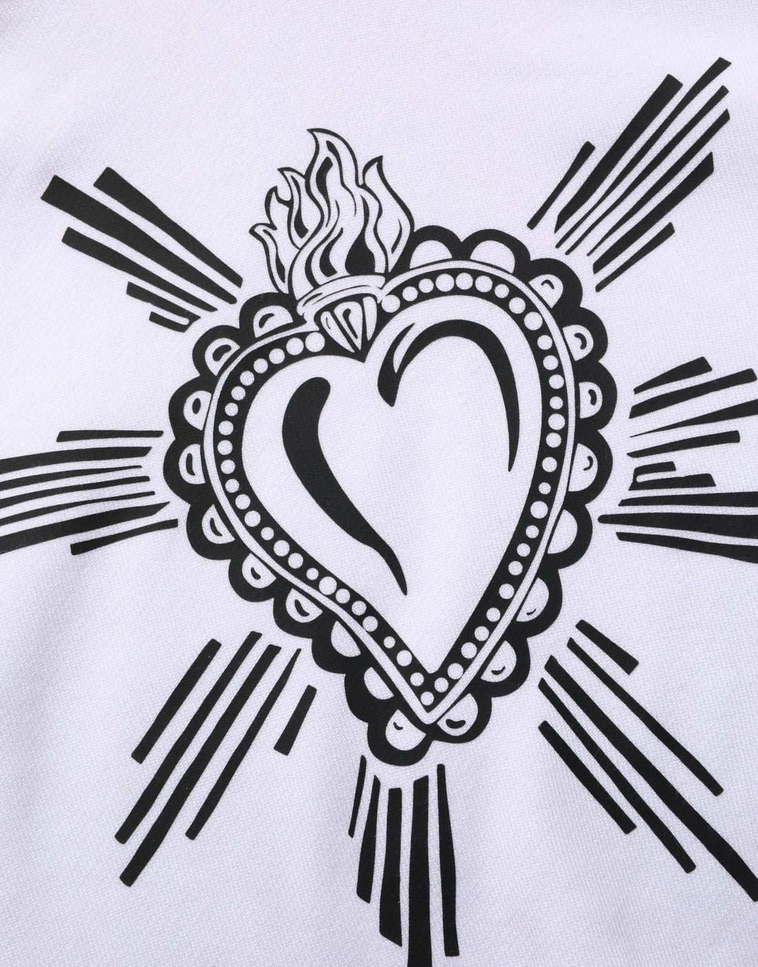 Dolce & Gabbana White Sacred Heart Hooded Sweatshirt Sweater - RIMODA