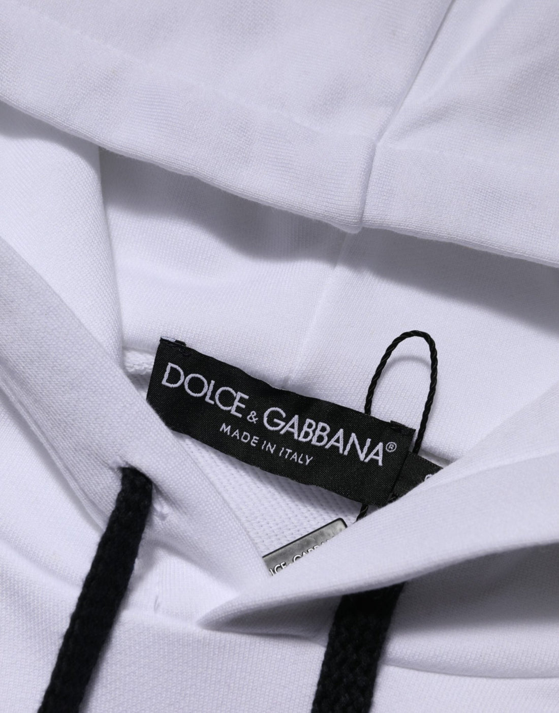Dolce & Gabbana White Sacred Heart Hooded Sweatshirt Sweater - RIMODA