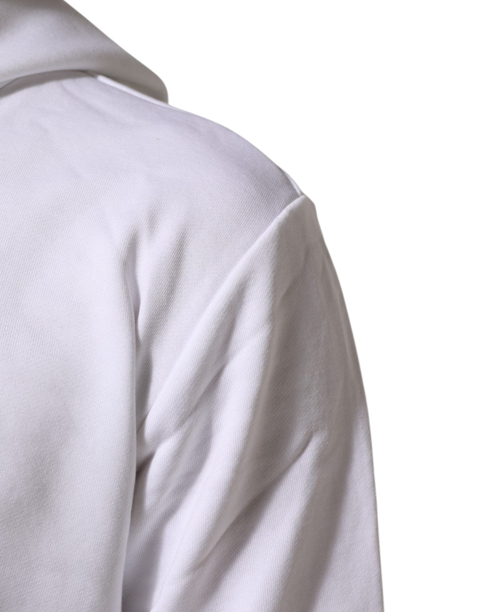 Dolce & Gabbana White Sacred Heart Hooded Sweatshirt Sweater - RIMODA
